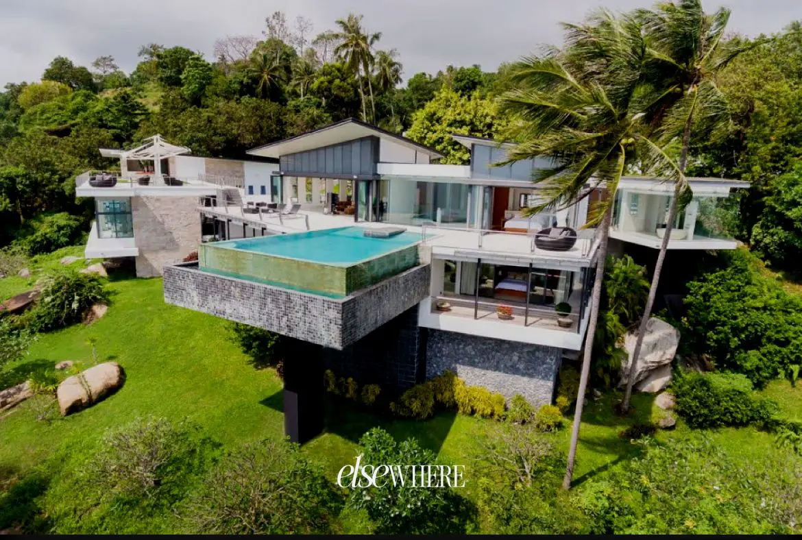 Cantilevered Hilltop Villa with Floating Marble Infinity Pool, Cinema & 270° Sea Views — view 2