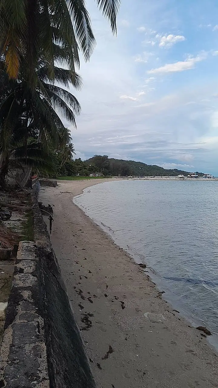 One-Rai Beachfront Land with Sea Wall, Bang Kao — view 2