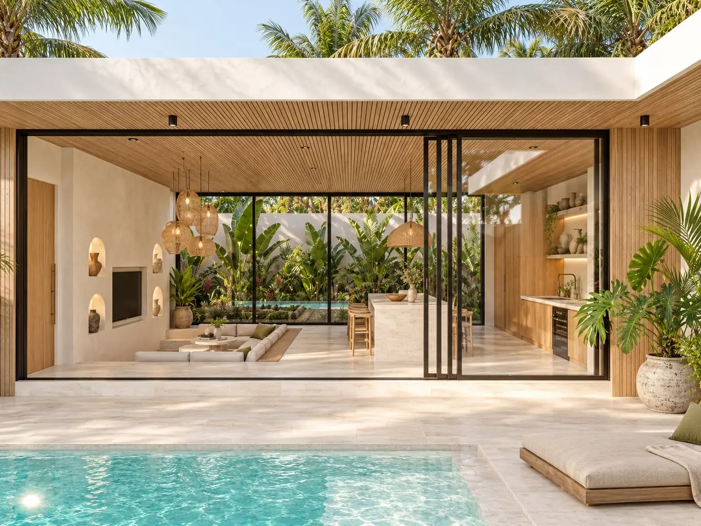 Single-Storey Two-Bedroom Pool Villa near Fisherman's Village
