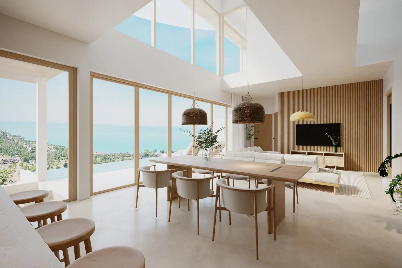 Contemporary Three- & Four-Bedroom Sea-View Villas in Bophut