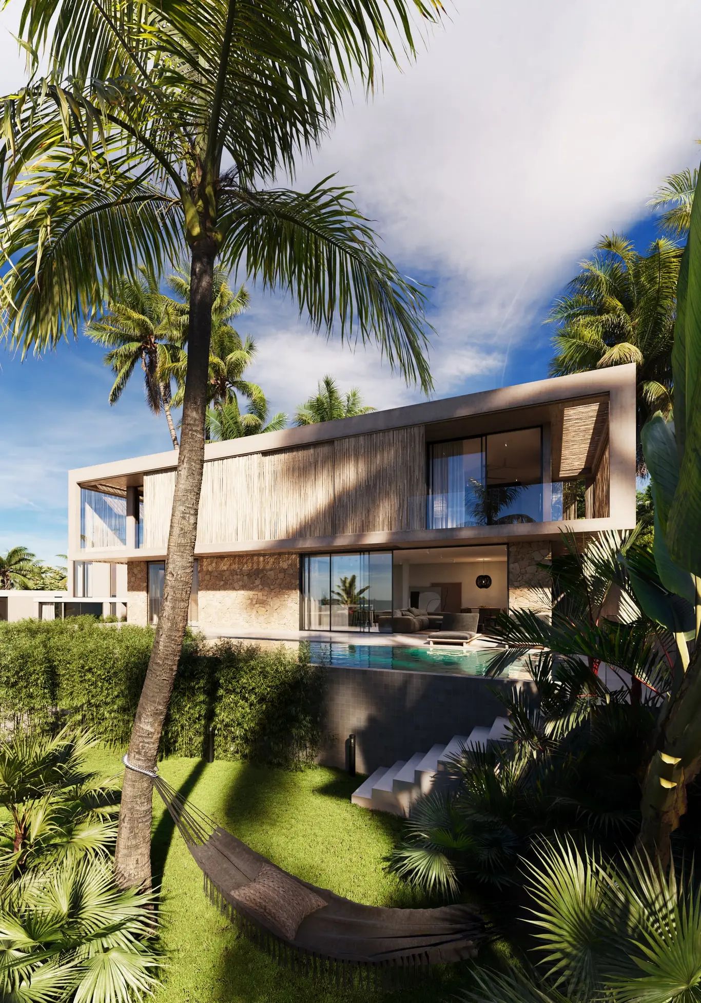 Sea-View Three-Bedroom Pool Villa with Office