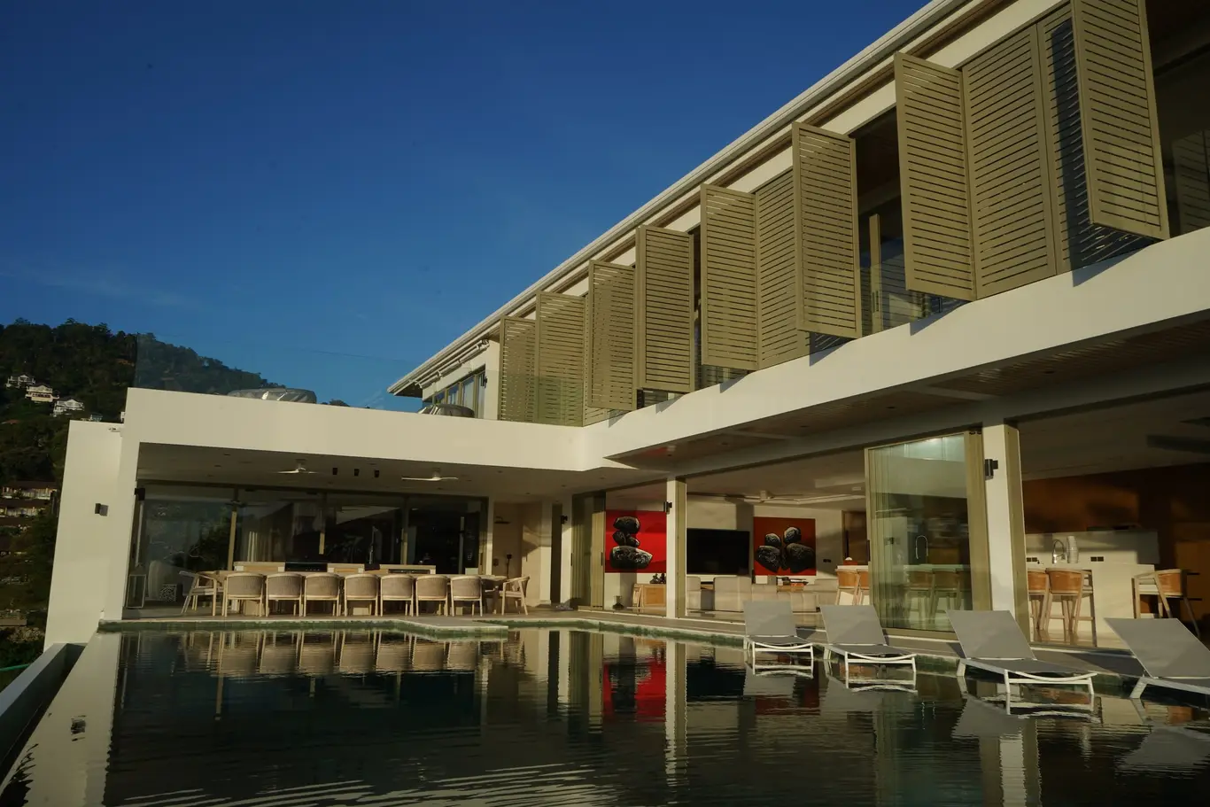 Three-Level Hillside Estate with Ten Sea-View Suites
