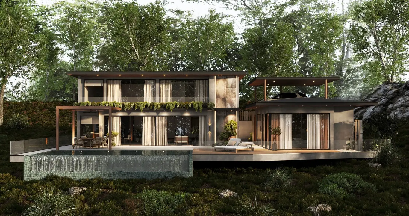 Off-Plan Three-Bedroom Hillside Pool Villa in Chaweng