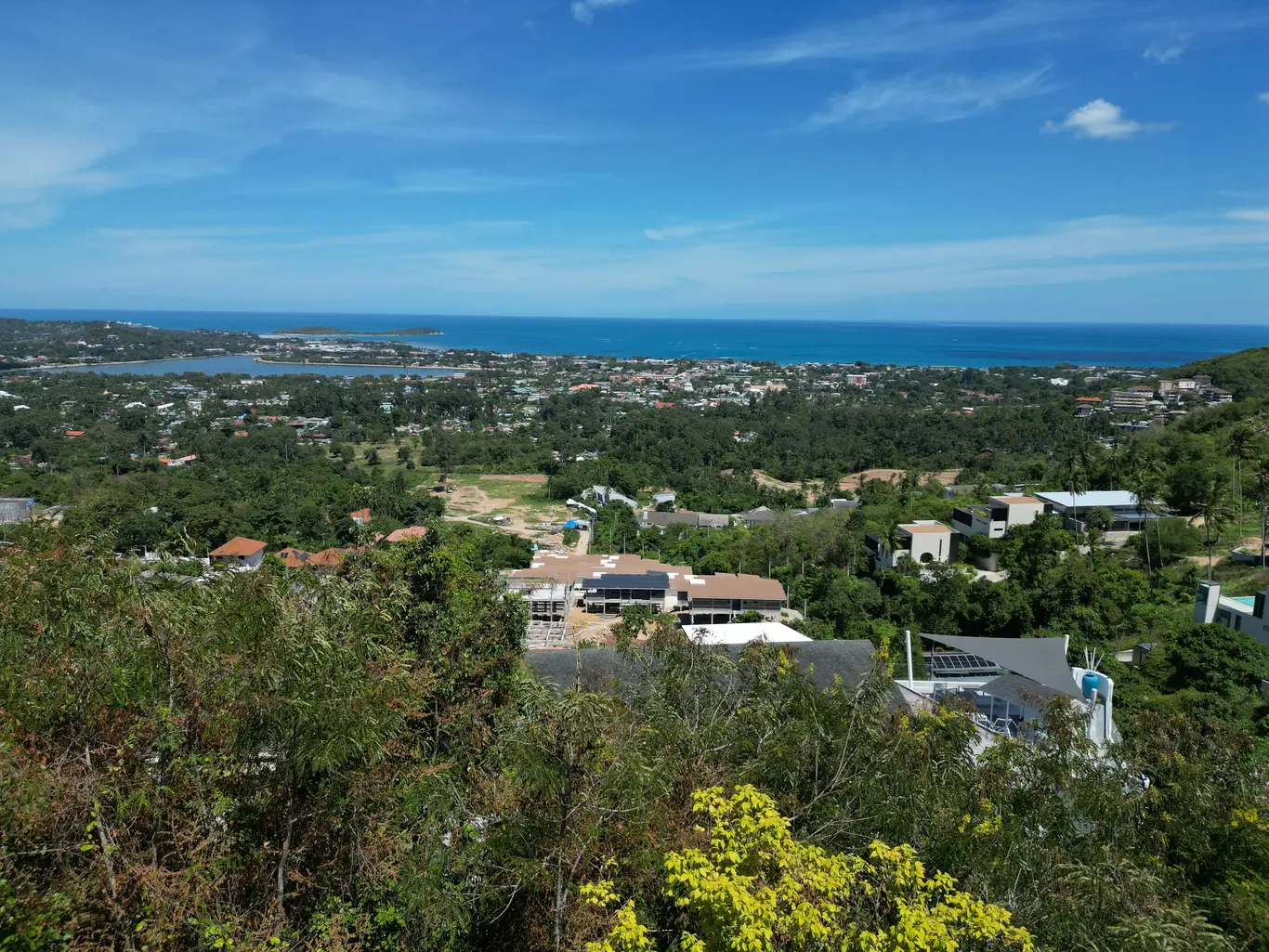 Elevated Chaweng Hillside Plot with 115m Sea-View Frontage — view 1