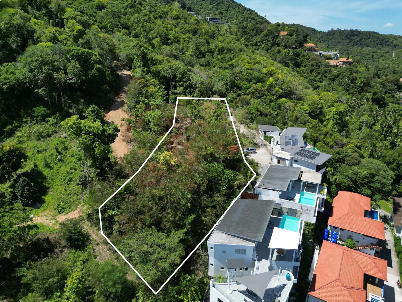 Elevated Chaweng Hillside Plot with 115m Sea-View Frontage — view 2