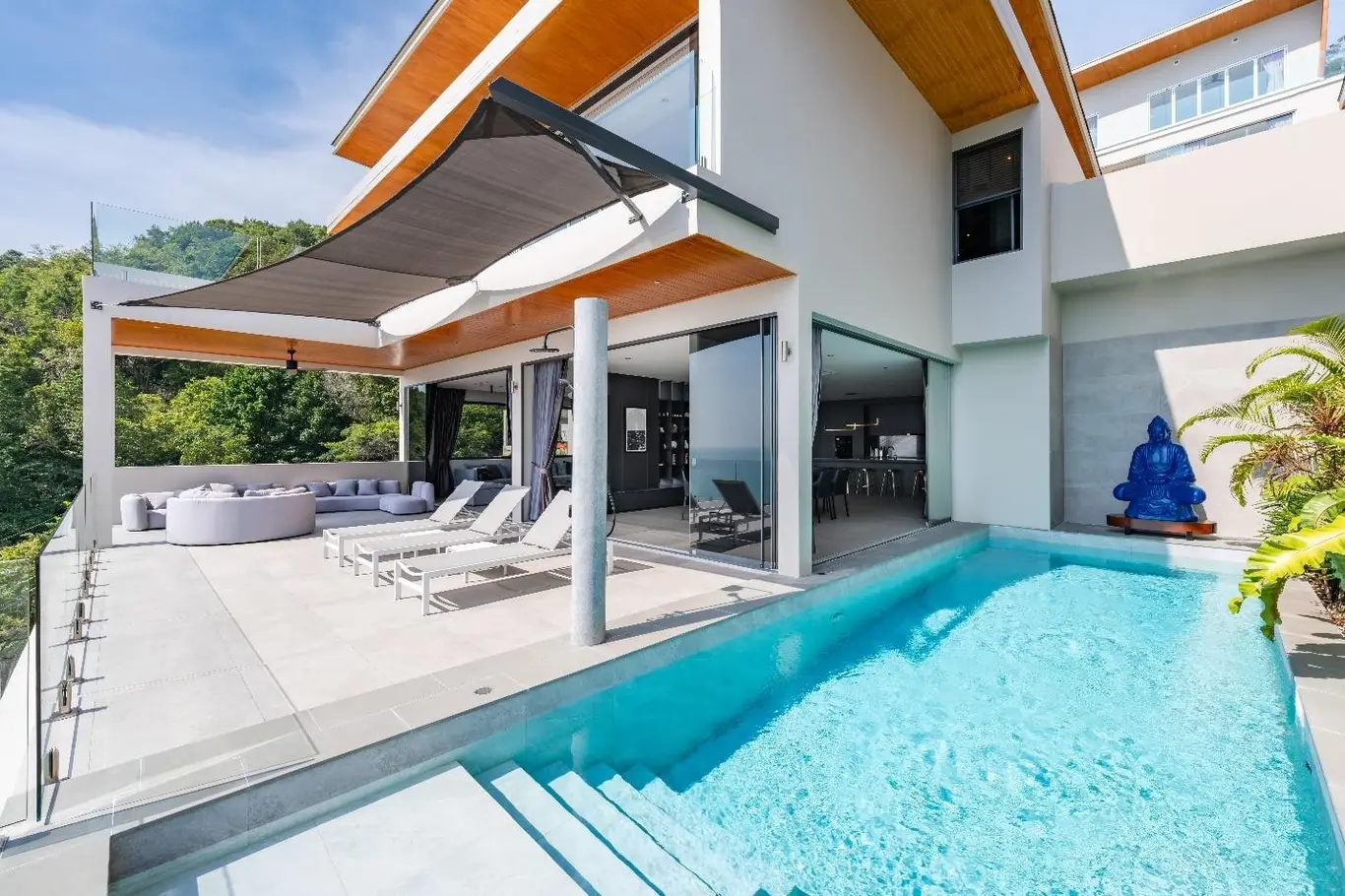 Five-Bedroom Sea-View Entertainment Villa in Choeng Mon with Private Cinema