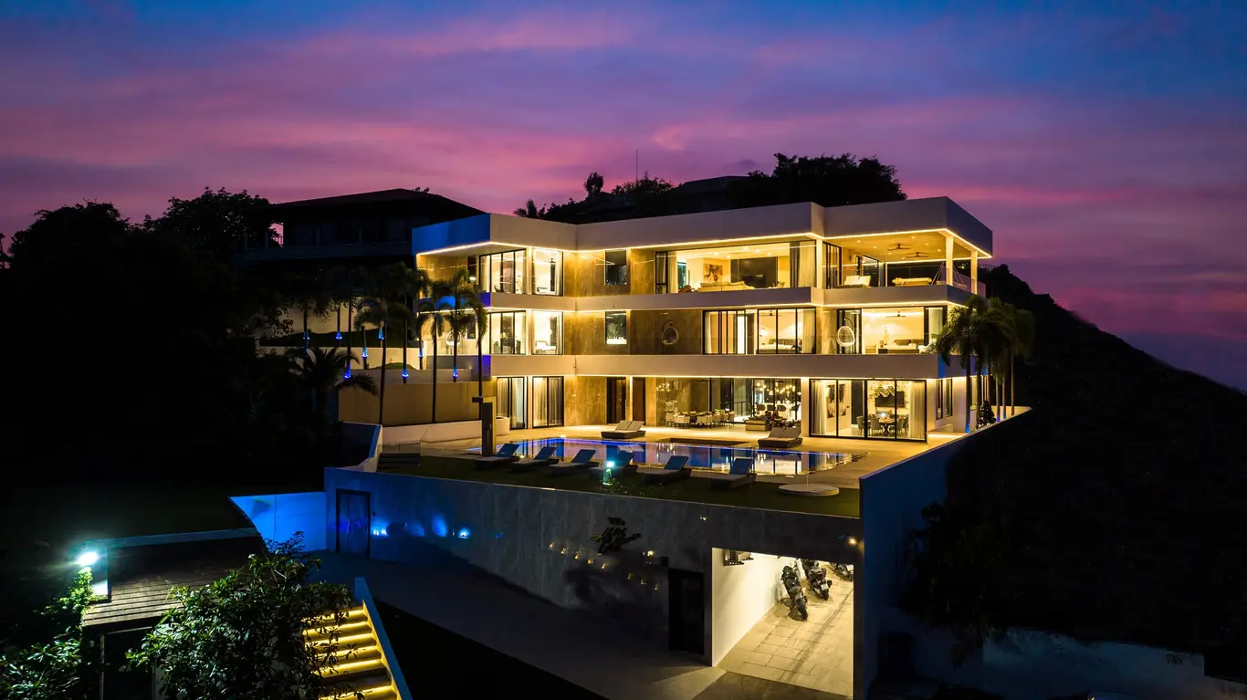 Contemporary Seven-Bedroom Sea-View Pool Villa, Choeng Mon
