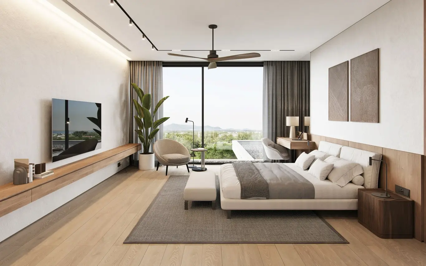Hilltop Four-Bedroom Pool Villa with Mountain & City Views — view 2