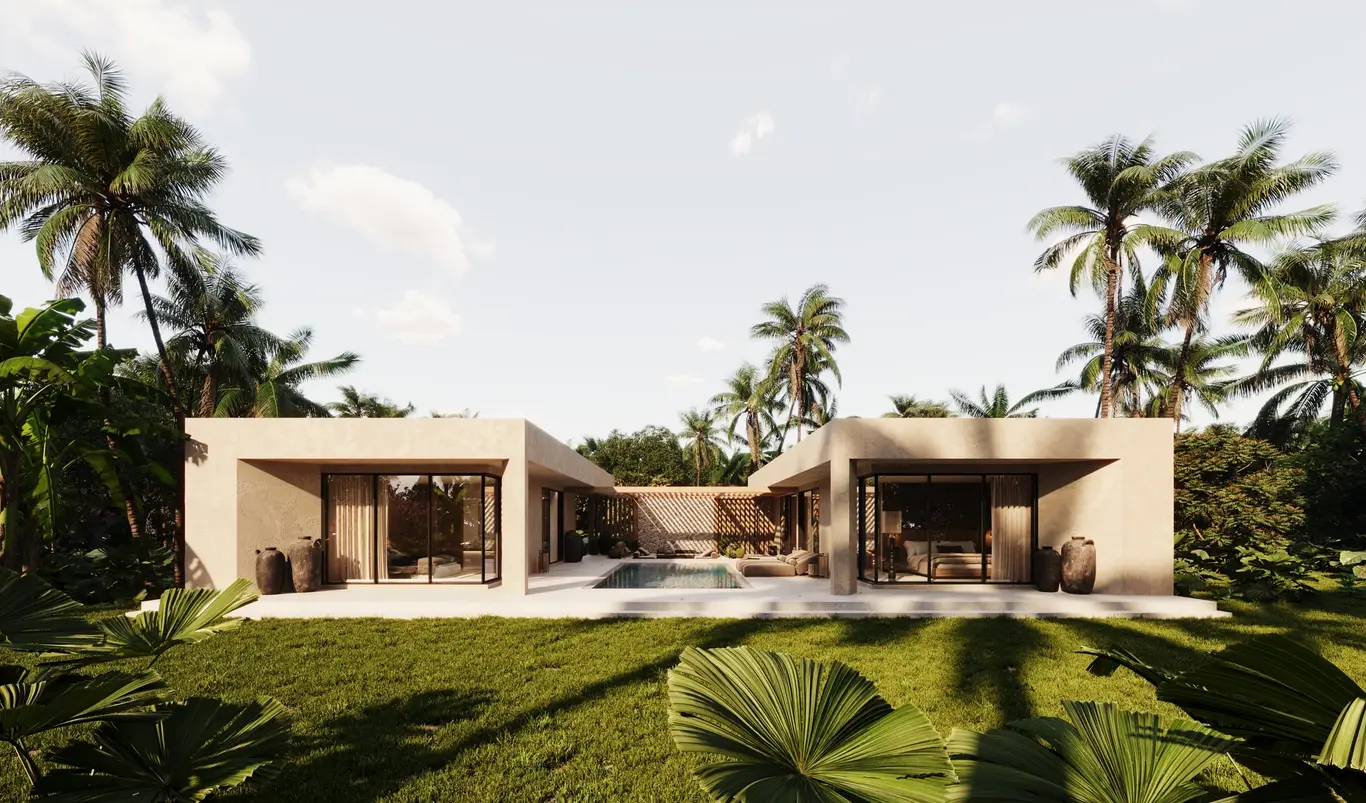 Earthy One-Storey Three-Bedroom Pool Villa — view 2