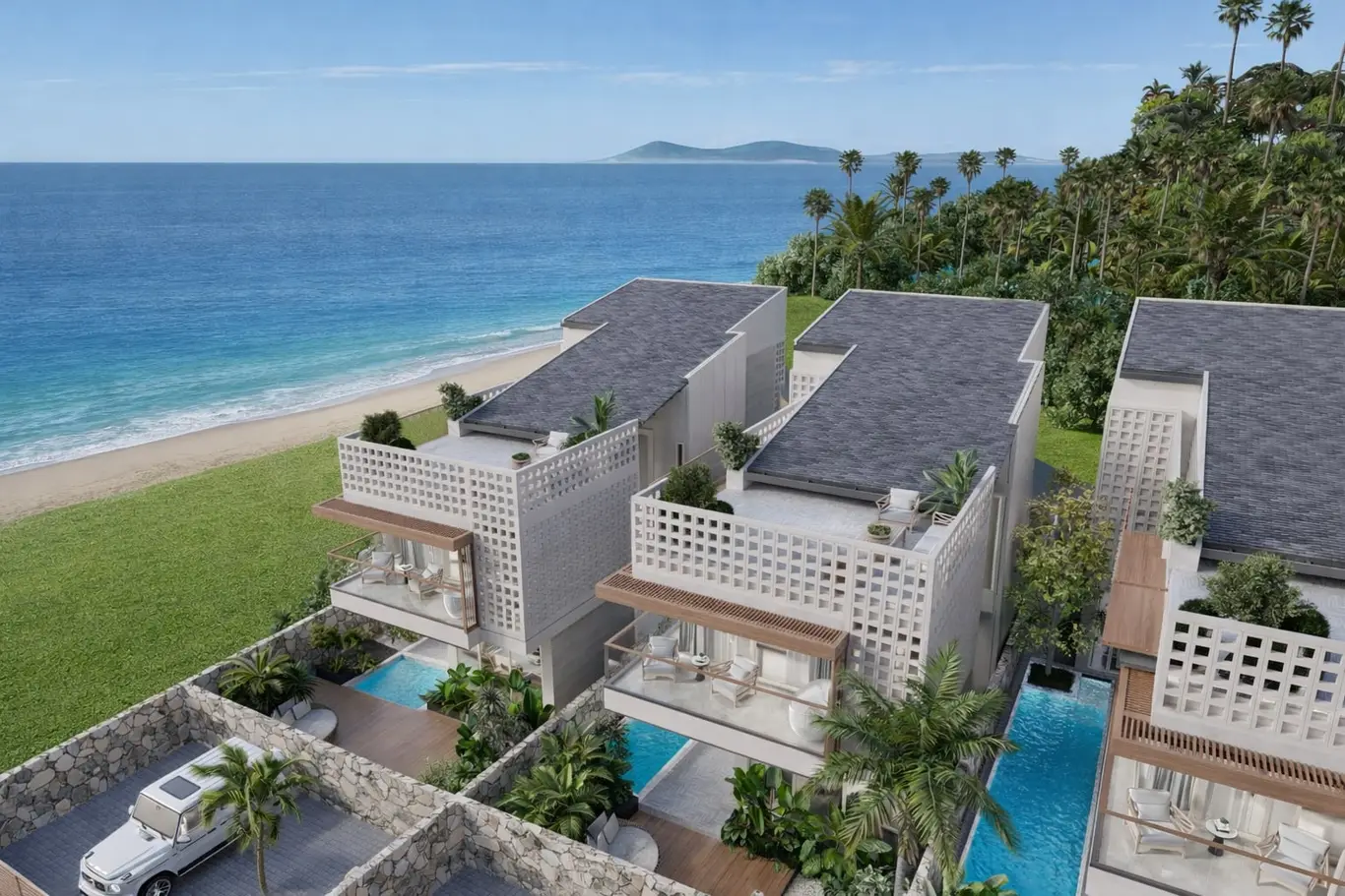 Beachside Eco Pool Villa Community with Wellness Clubhouse