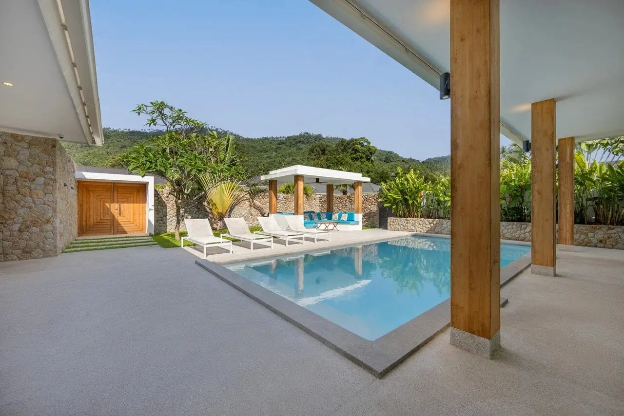 Three-Bedroom Garden Pool Villa with Mountain Backdrop, Lamai — view 2