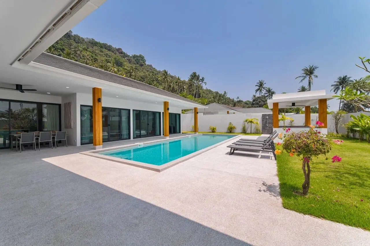 High-Standing Three-Bedroom Pool Villa with Office, Lamai — view 2