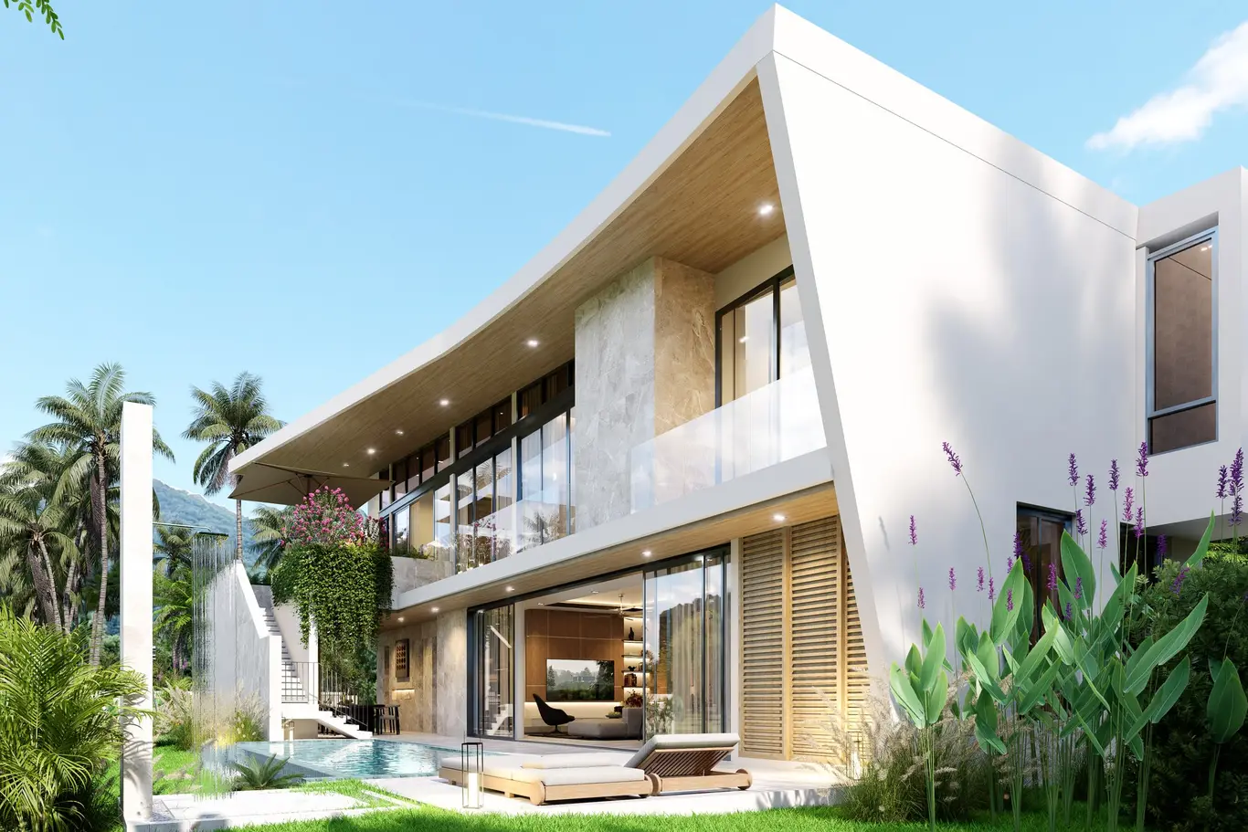 Modern-Luxury Three-Bedroom Pool Villas near Lamai Village