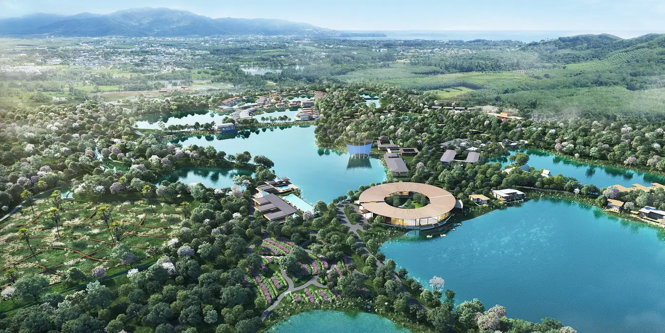 Lakeside Pool Villa in an Ultra-Low-Density Wellness Community, Layan — view 1