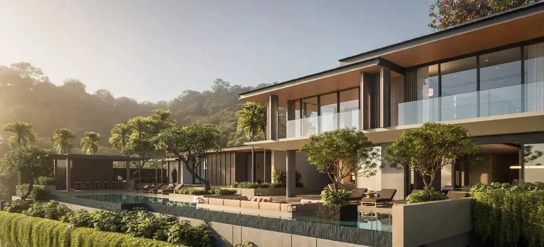 Hillside Wellness Villa in Layan — view 2