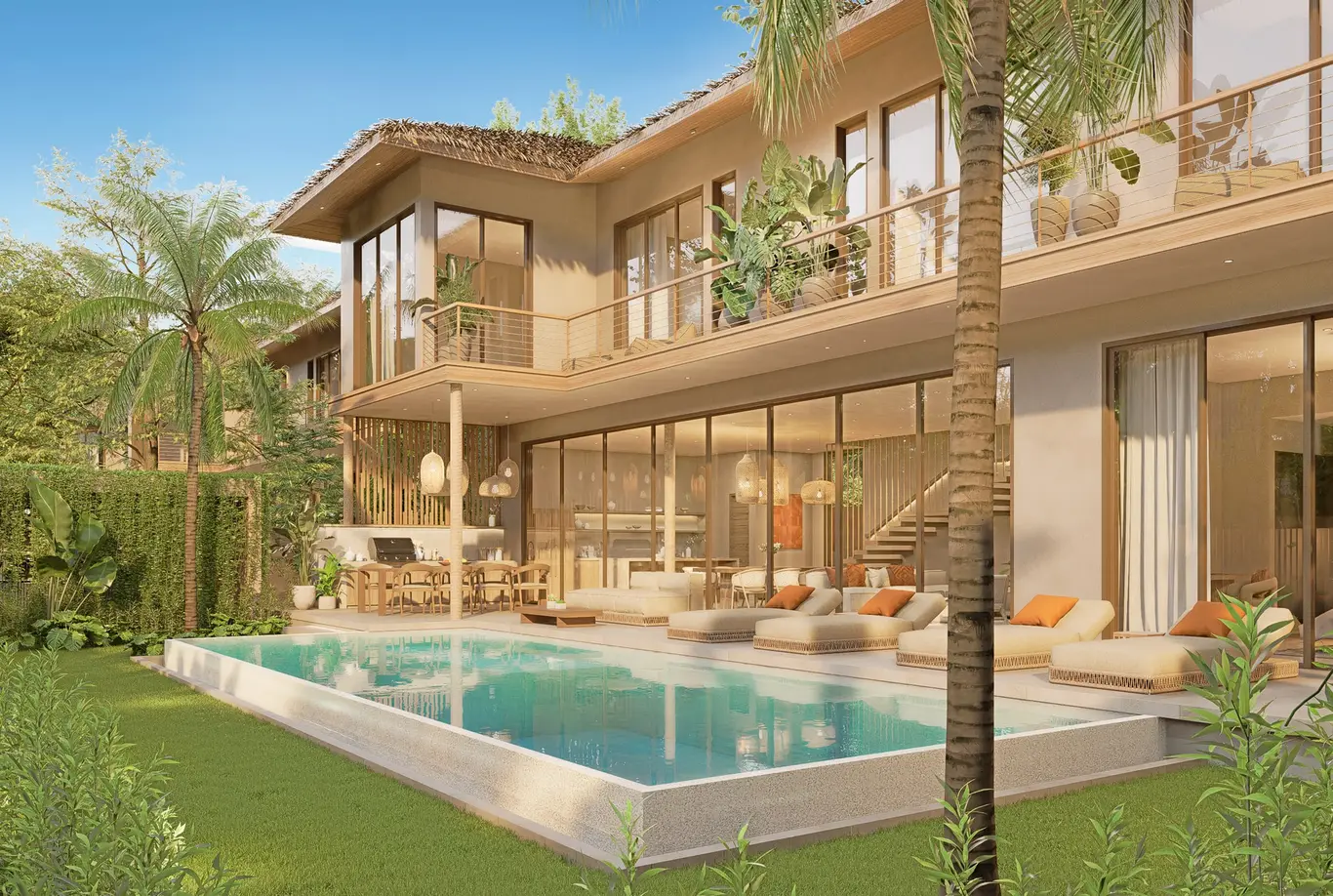 Contemporary Beachside Pool Villas, Five Minutes to Maenam Beach — view 2