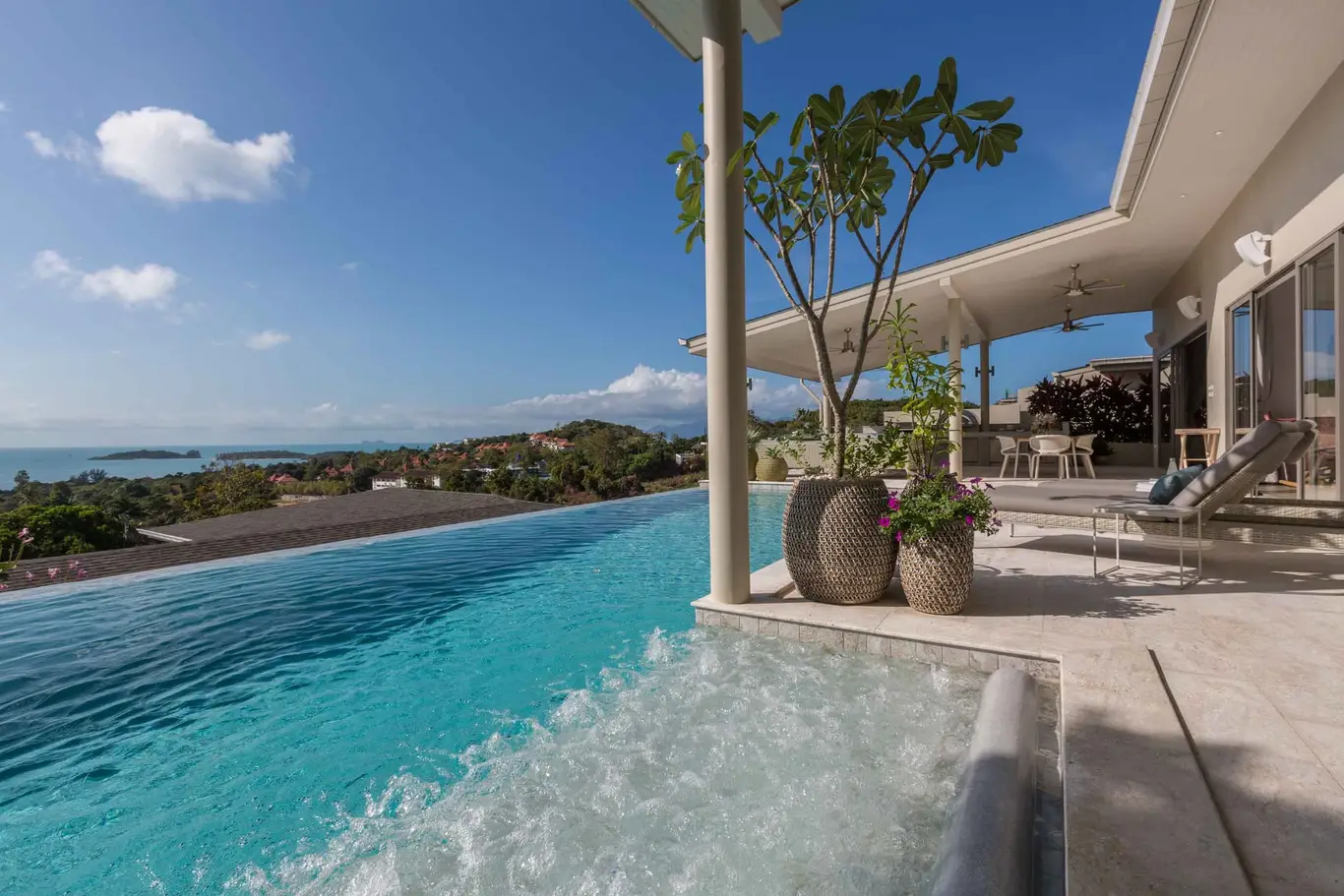 Hilltop Four-Bedroom Sea-View Villa with Infinity Pool & Games Room