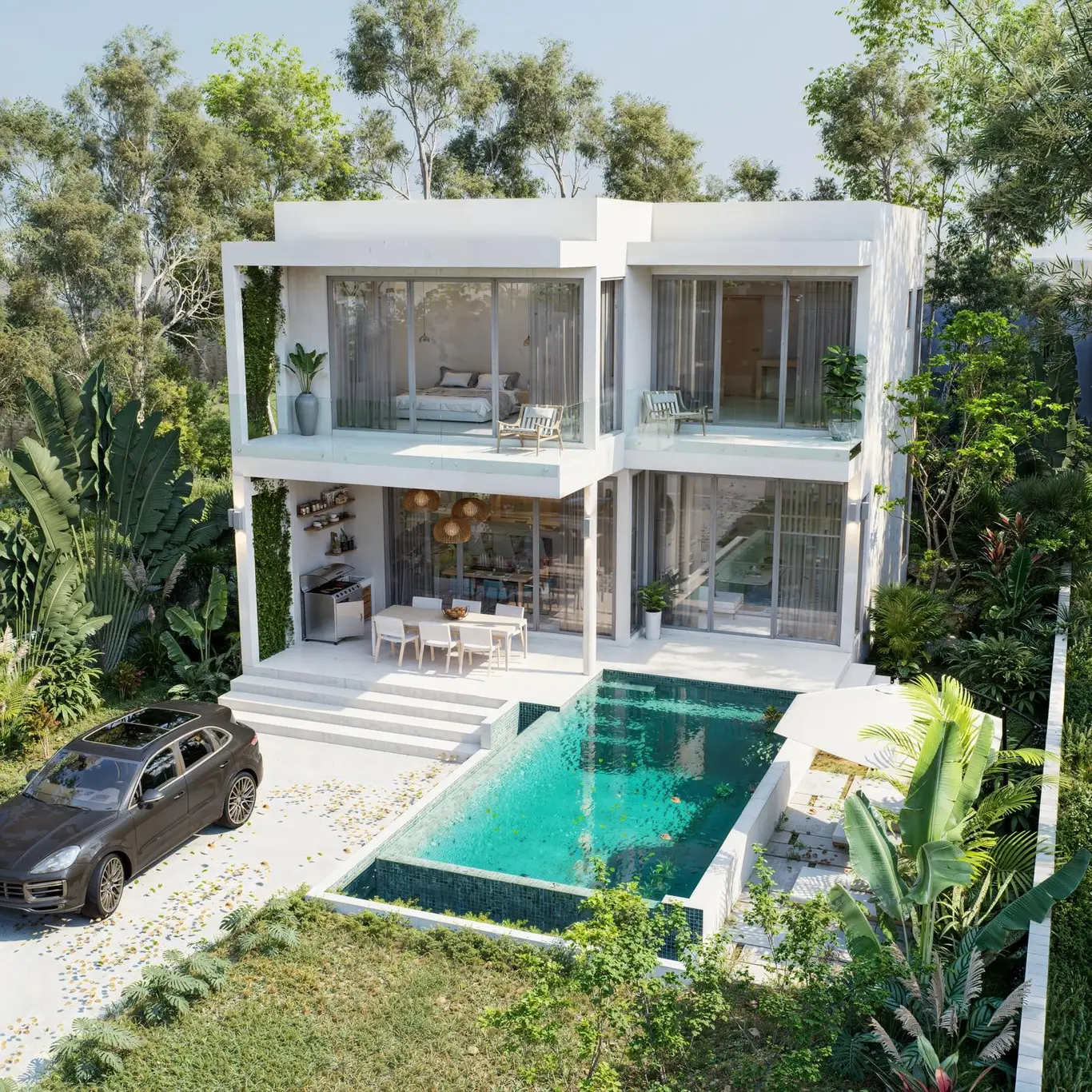 Boutique Four-Bedroom Pool Villas in a Gated Plai Laem Community