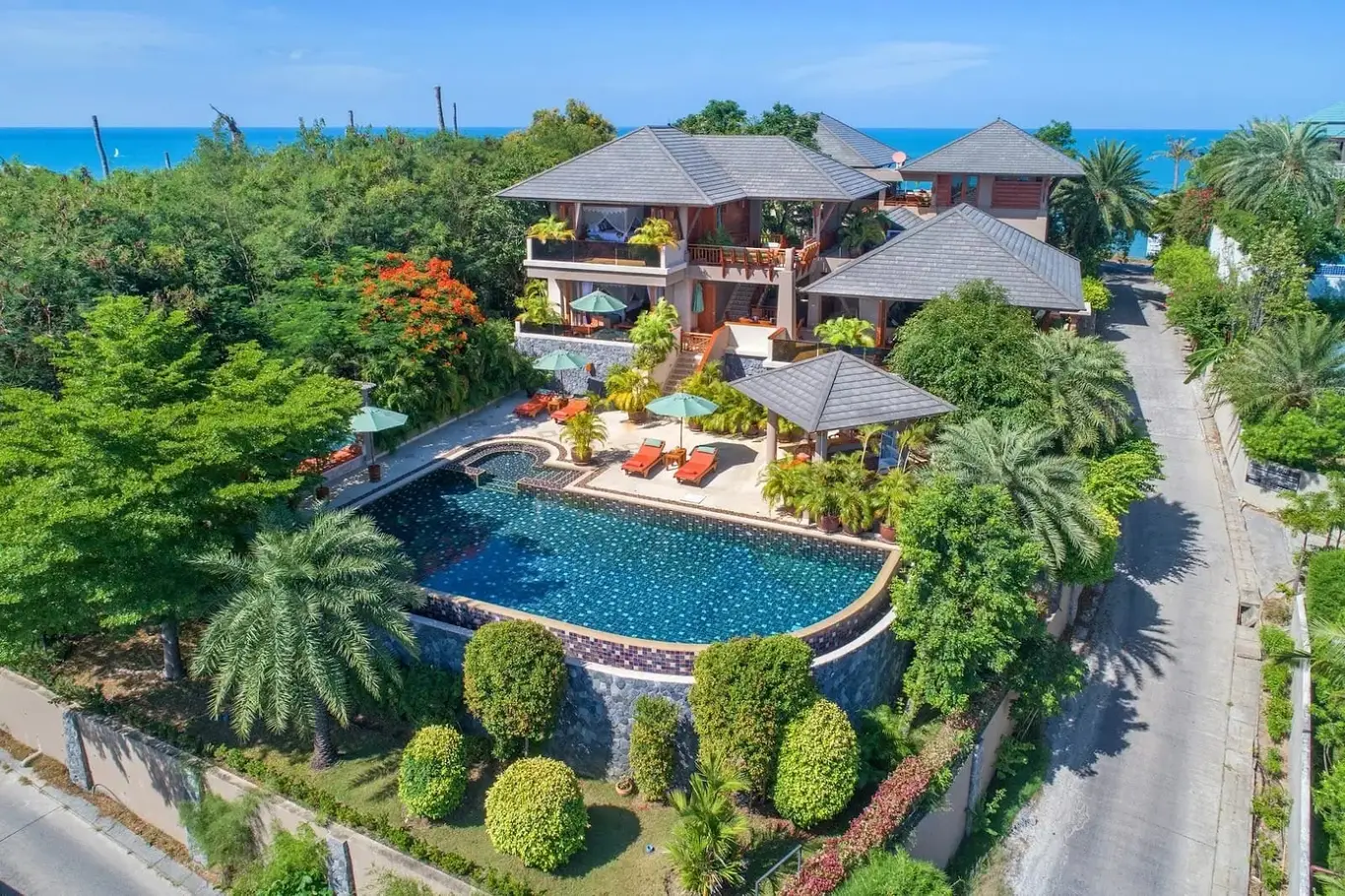 Hilltop Estate with Dual Sunrise & Sunset Infinity Pools, Plai Laem — view 1