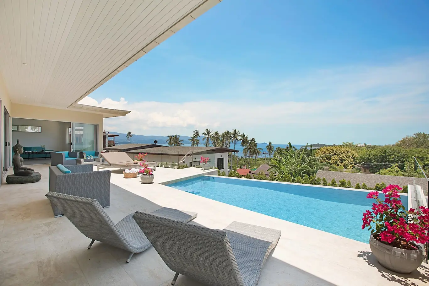 Beachfront-Estate Pool Villa with Private Beach Access