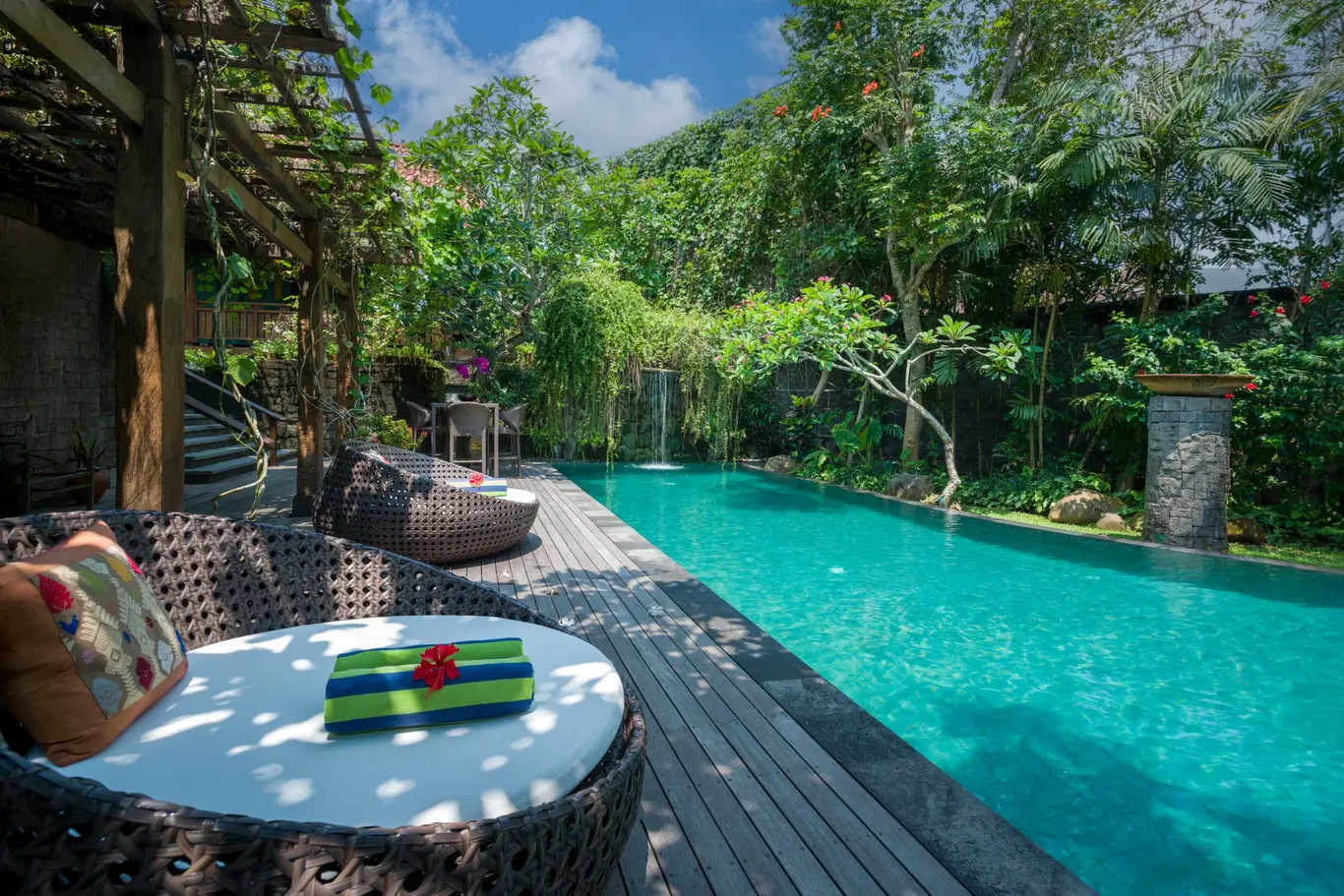 Five-Bedroom Javanese Water-Garden Villa with Floating Spa Pavilion — view 2