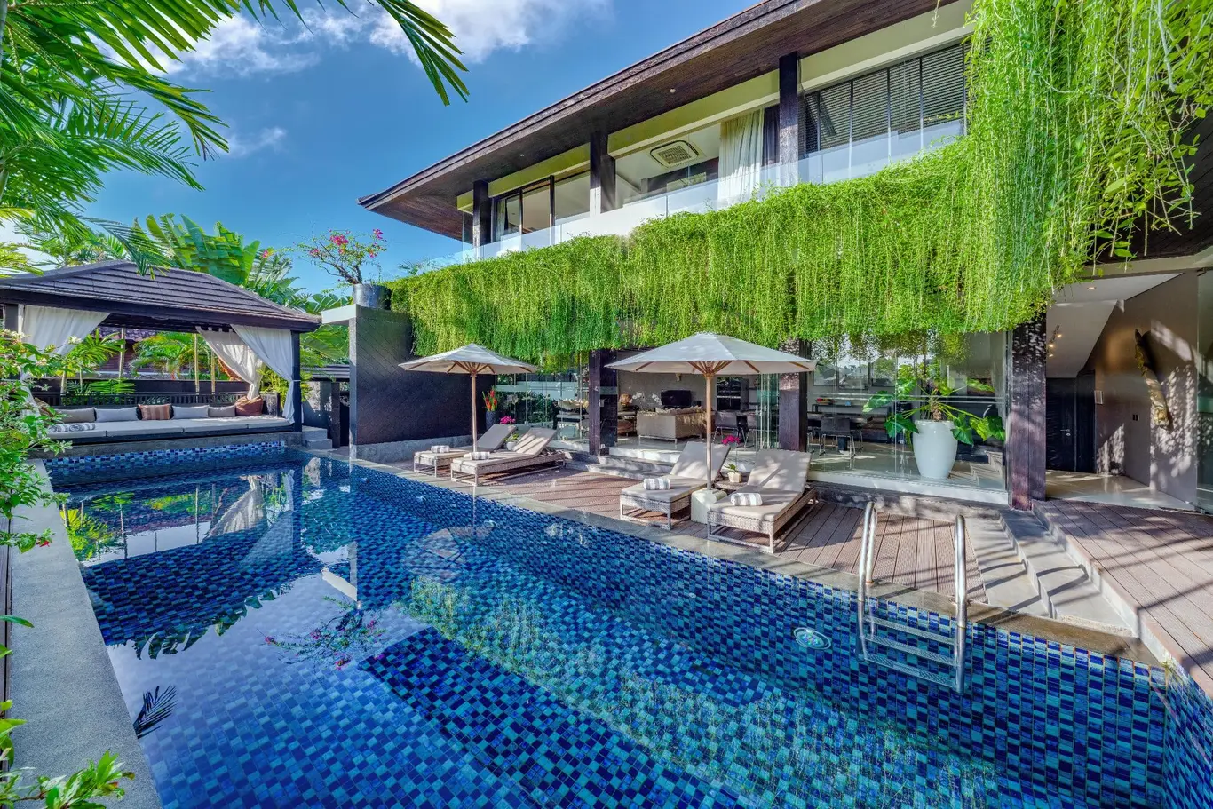 Three-Bedroom Seminyak Pool Villa with Garden Gazebo