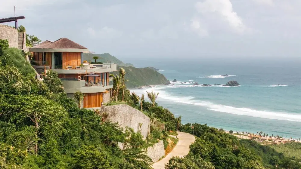 Stepped Circular Hillside Estate in Lombok