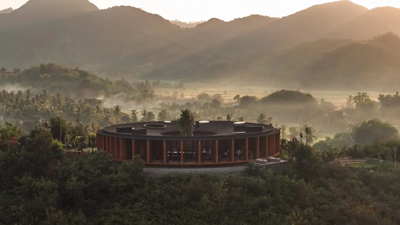 Circular Hilltop Villa in Lombok
