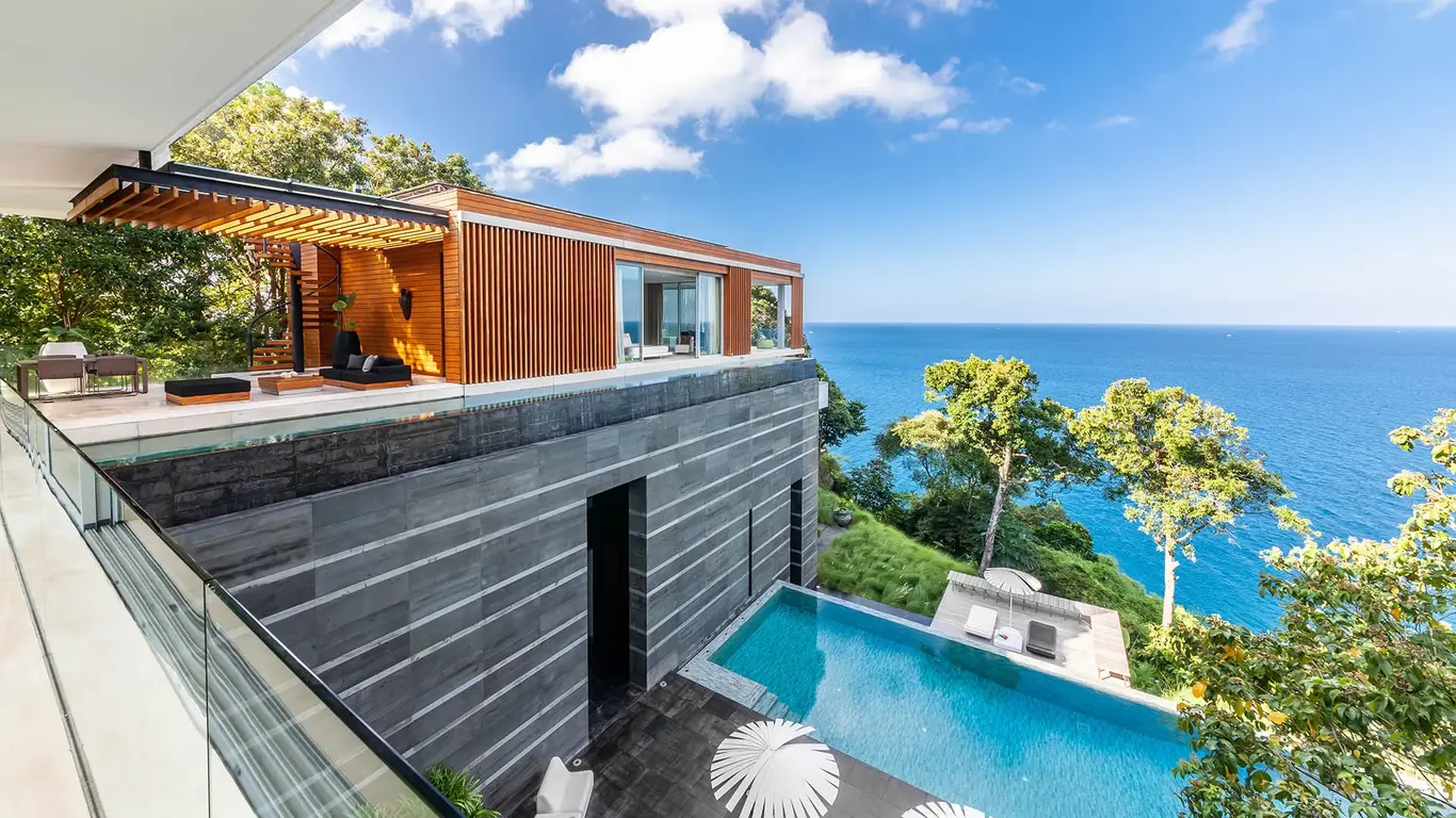Z-Shaped Peninsula Villa with Twin Pools & Andaman Sunsets