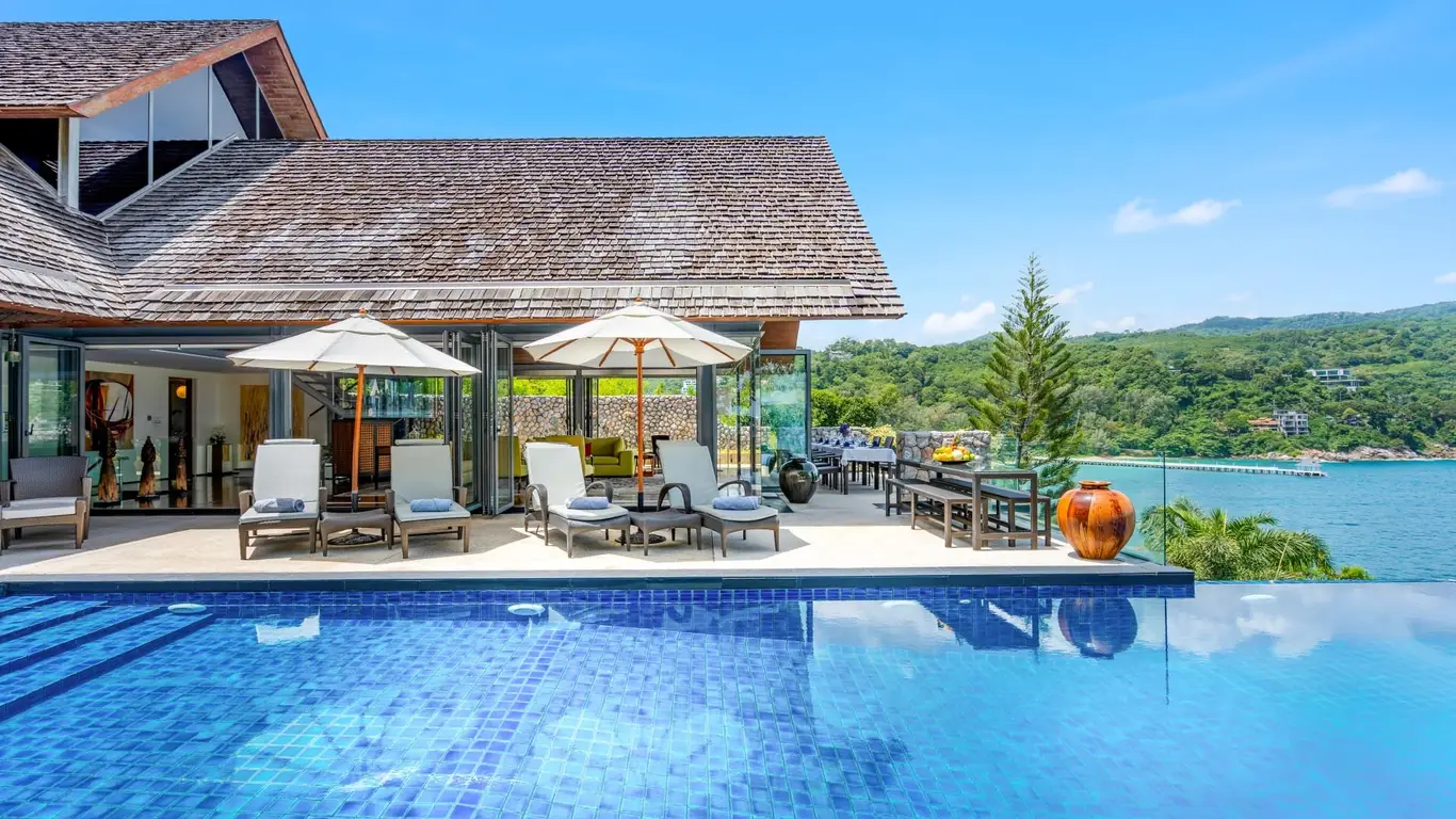 Hillside Five-Bedroom Villa with Private Elevator over Nakalay Bay — view 2