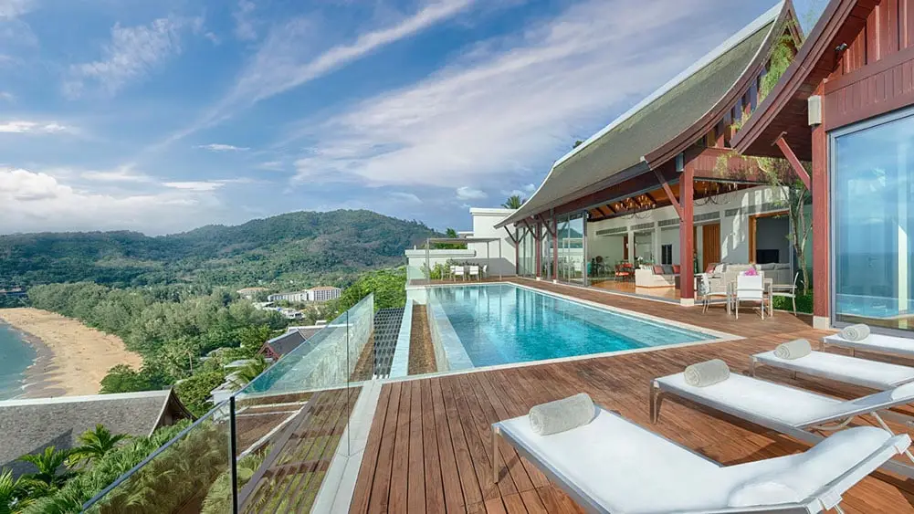 Six-Bedroom Sea-View Villa with Private Spa above Naithon Beach