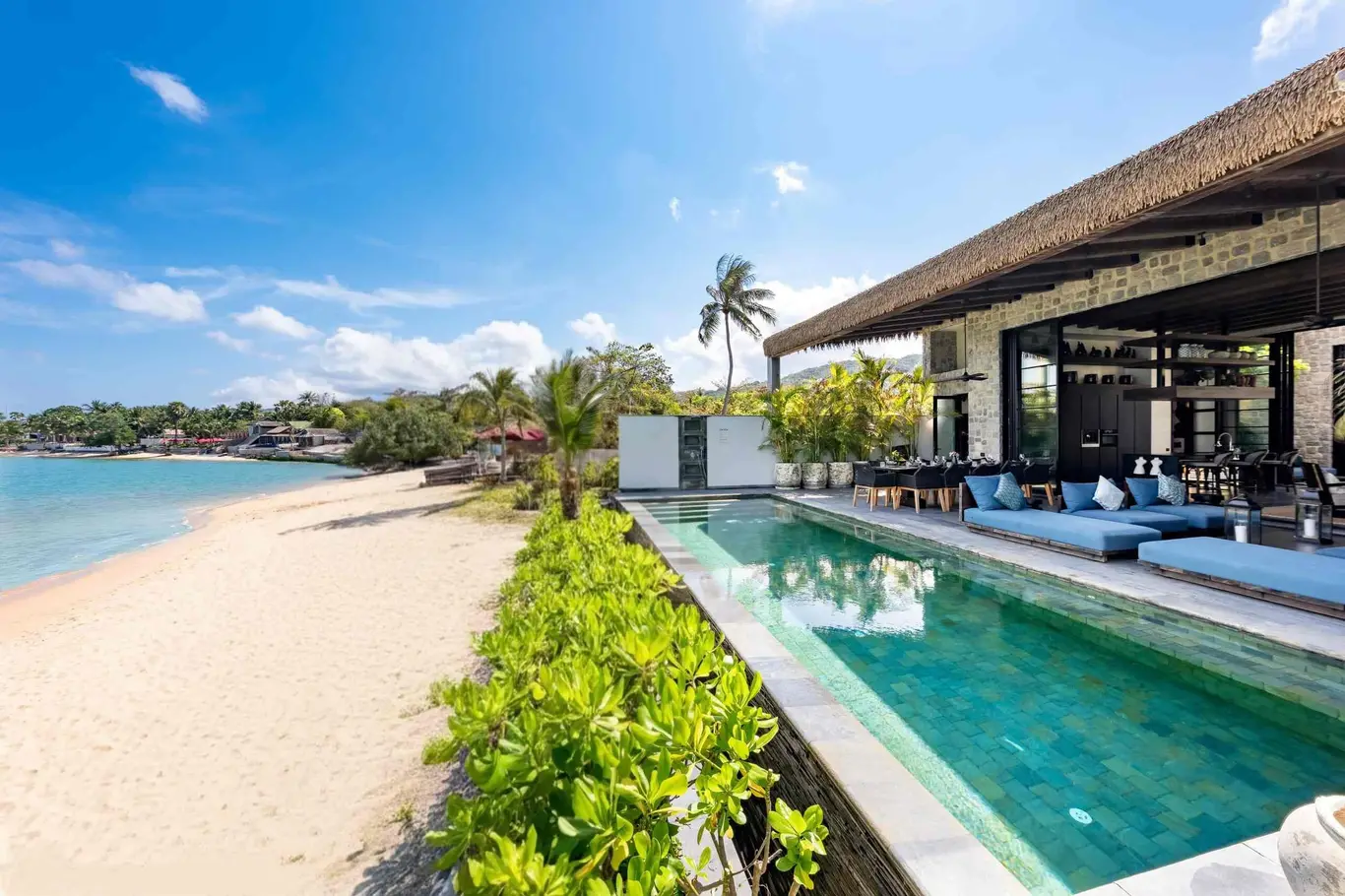 Beachfront Villa with Four Private Pools