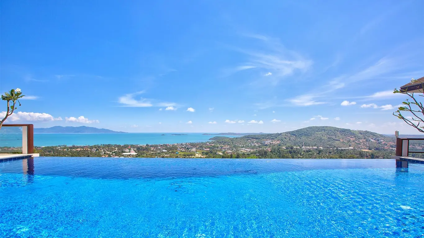 Tiered Hillside Villa with Infinity Pool over Samui's North Shore — view 2