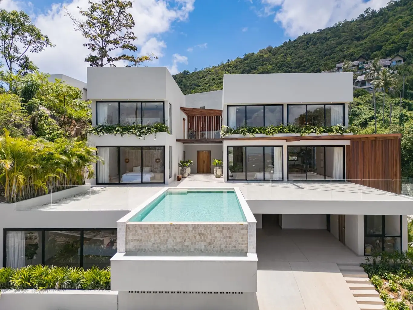Hillside Four-Bedroom Pool Villa with Sea View, Bophut