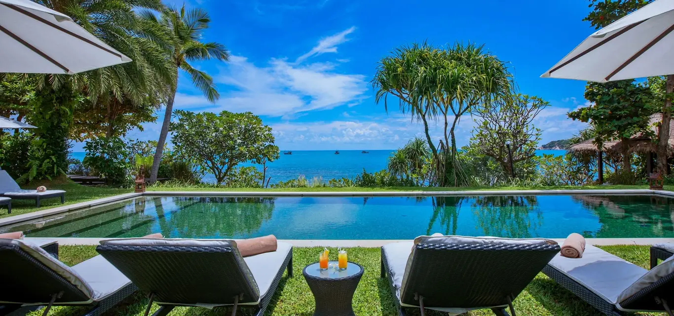 Five-Level Beachfront Villa with Twin Pools — view 2