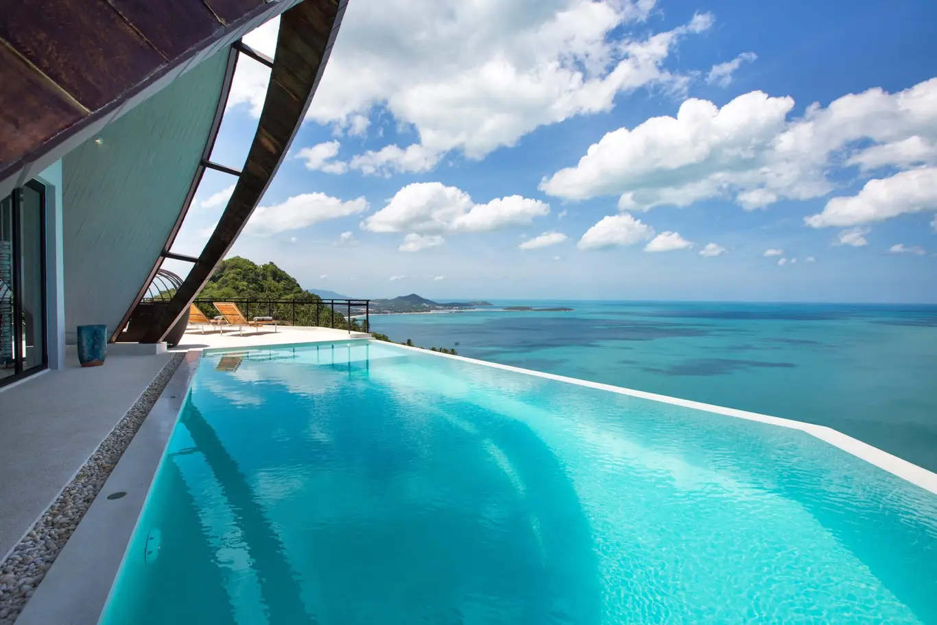 Award-Winning Hillside Villa with 180° Sea Views - Coral Cove