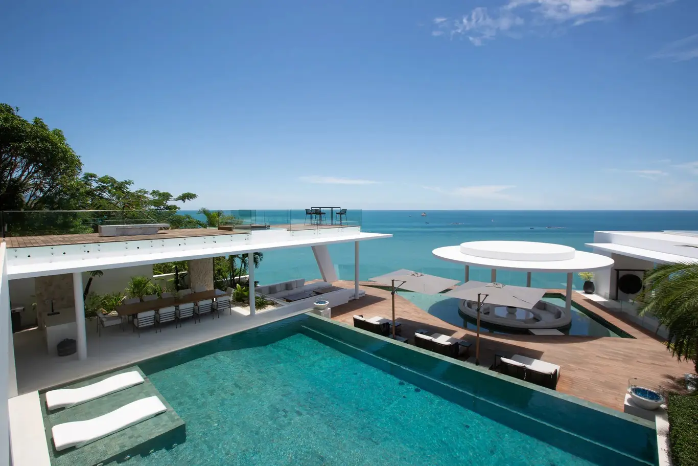 Headland Villa with Sunken Sala & Helipad
