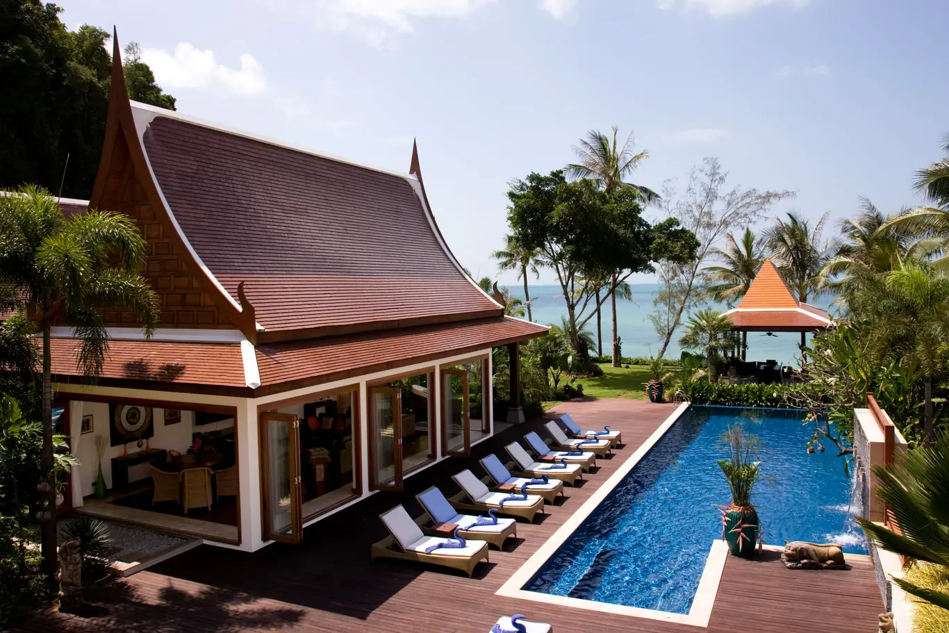 Ayutthaya-Style Beachfront Pavilion Villa