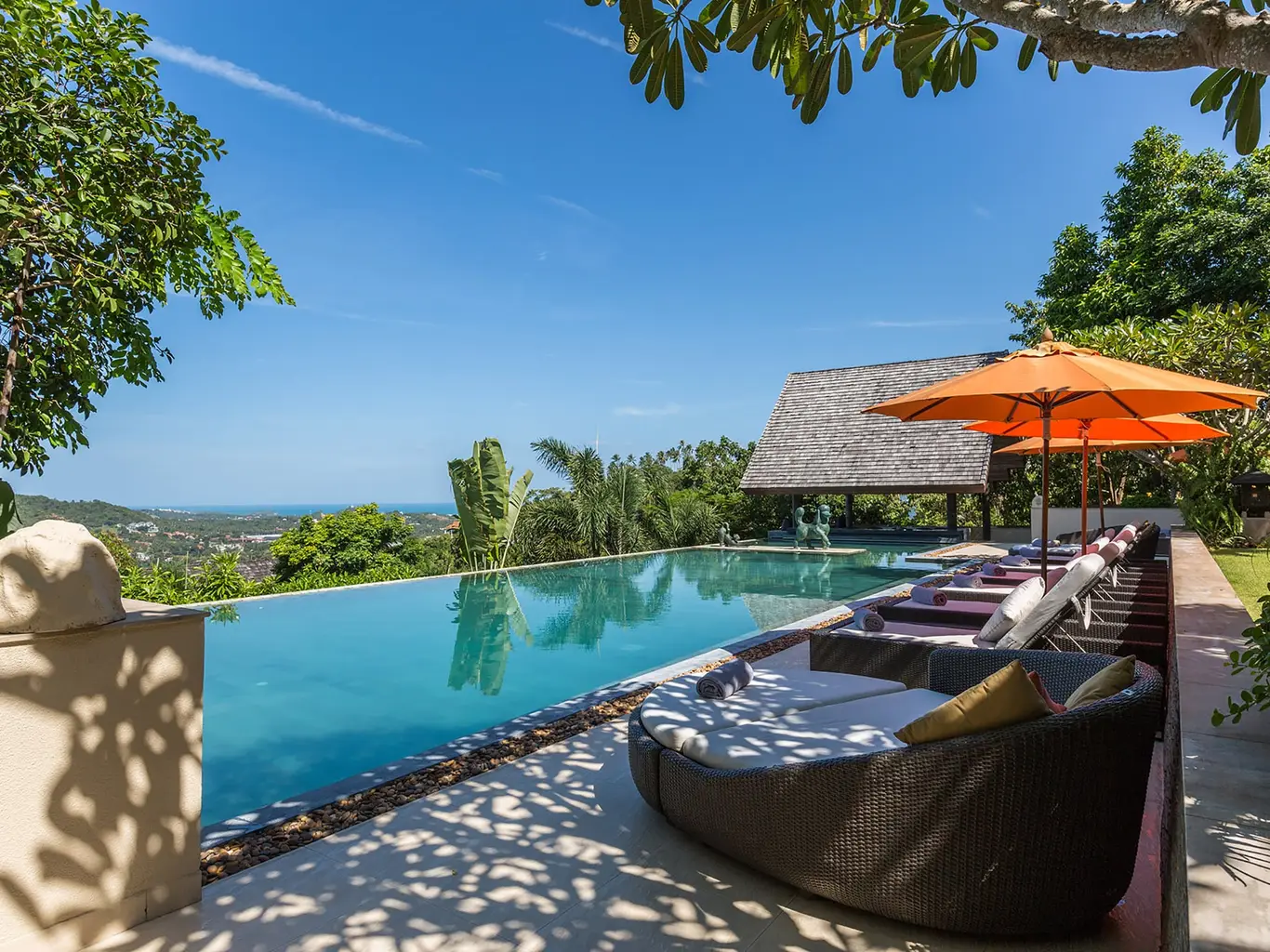 Vaulted-Pavilion Hillside Villa, Bophut — view 2