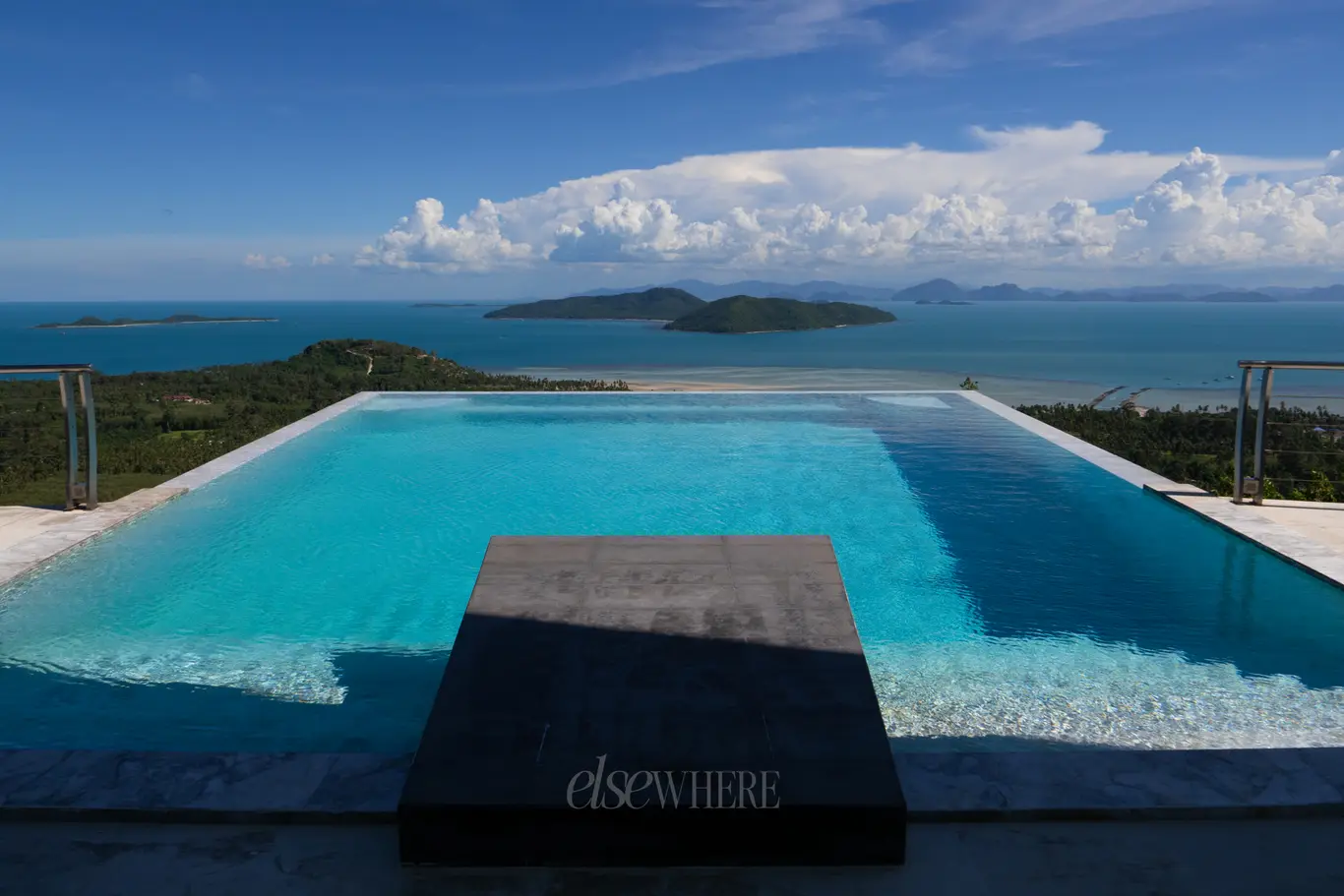 Cantilevered Hilltop Villa with Floating Marble Infinity Pool, Cinema & 270° Sea Views