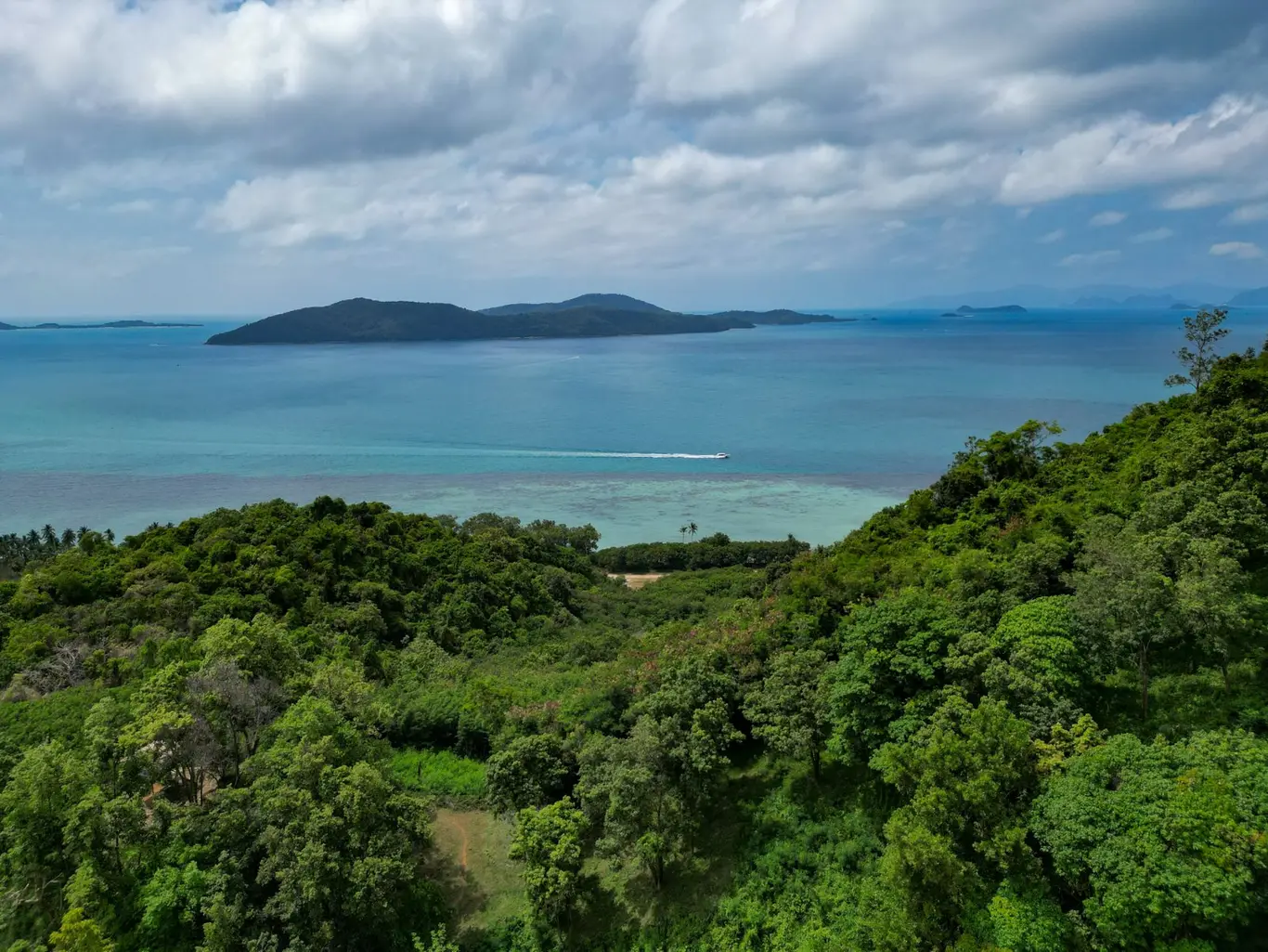 Ridge-and-Saddle Hillside Land with 270° Sea Views, Taling Ngam — view 2