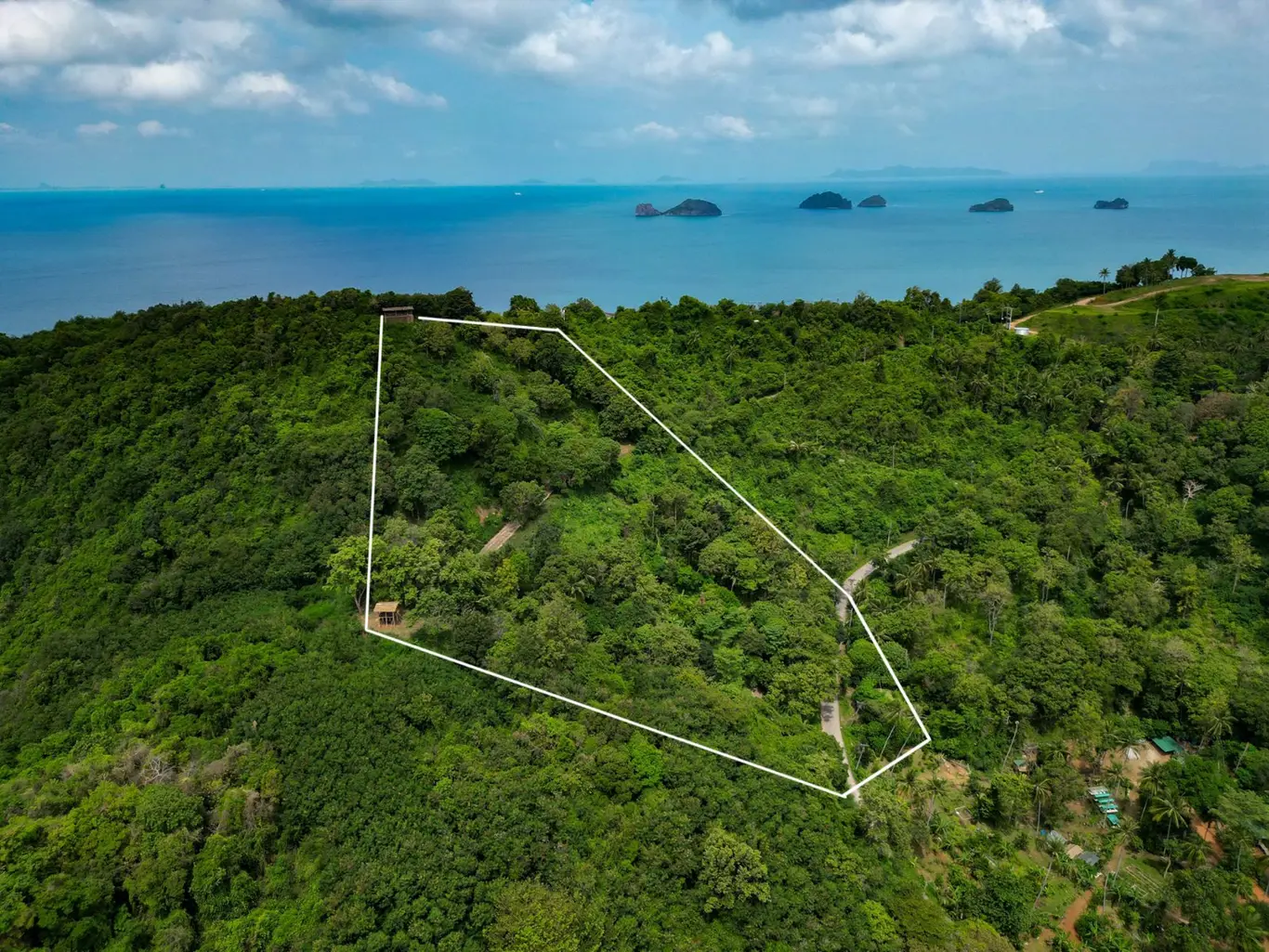 Ridge-and-Saddle Hillside Land with 270° Sea Views, Taling Ngam — view 1