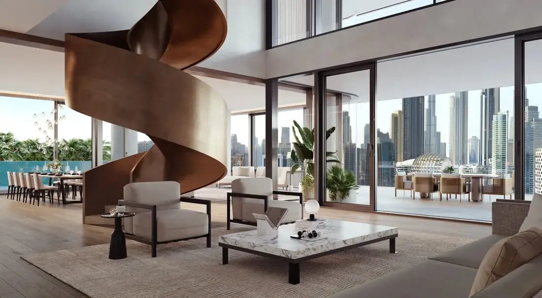 VELA — Penthouse with Pool & Burj Khalifa Views — view 2