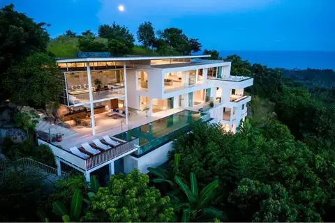 Villa Beryl — Three-Level Sea-View Pool Villa with Overlapping Canopies, Thong Krut