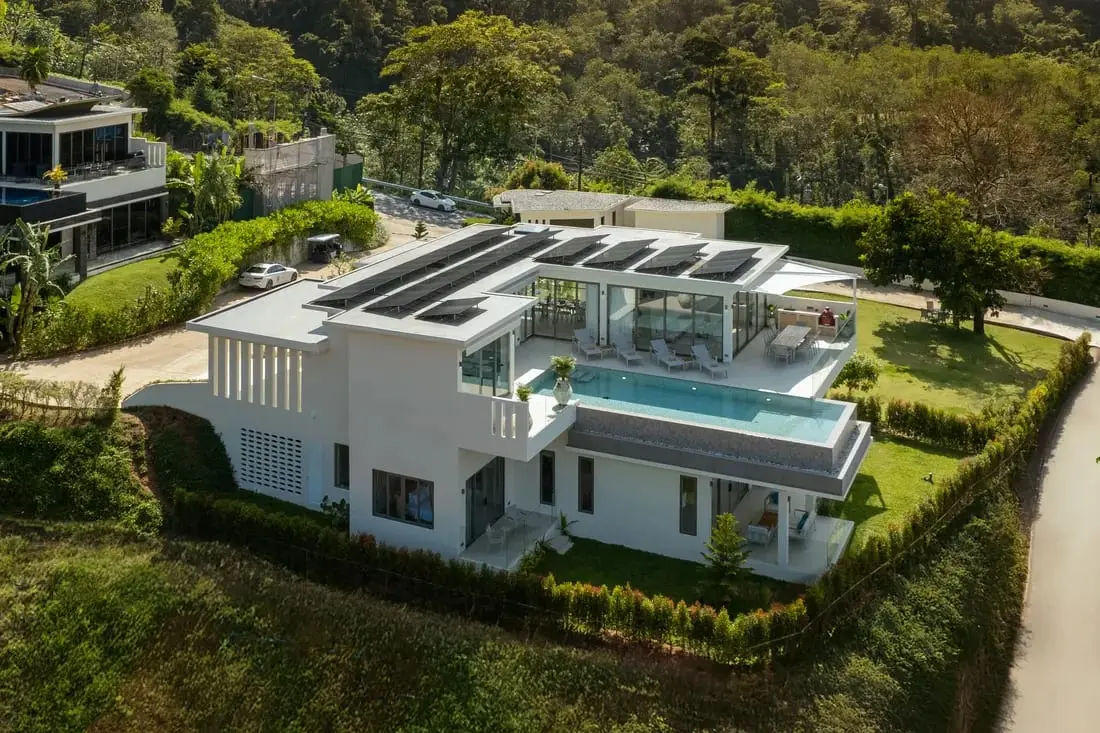 A Contemporary Hillside Sunset-Sea-View Villa