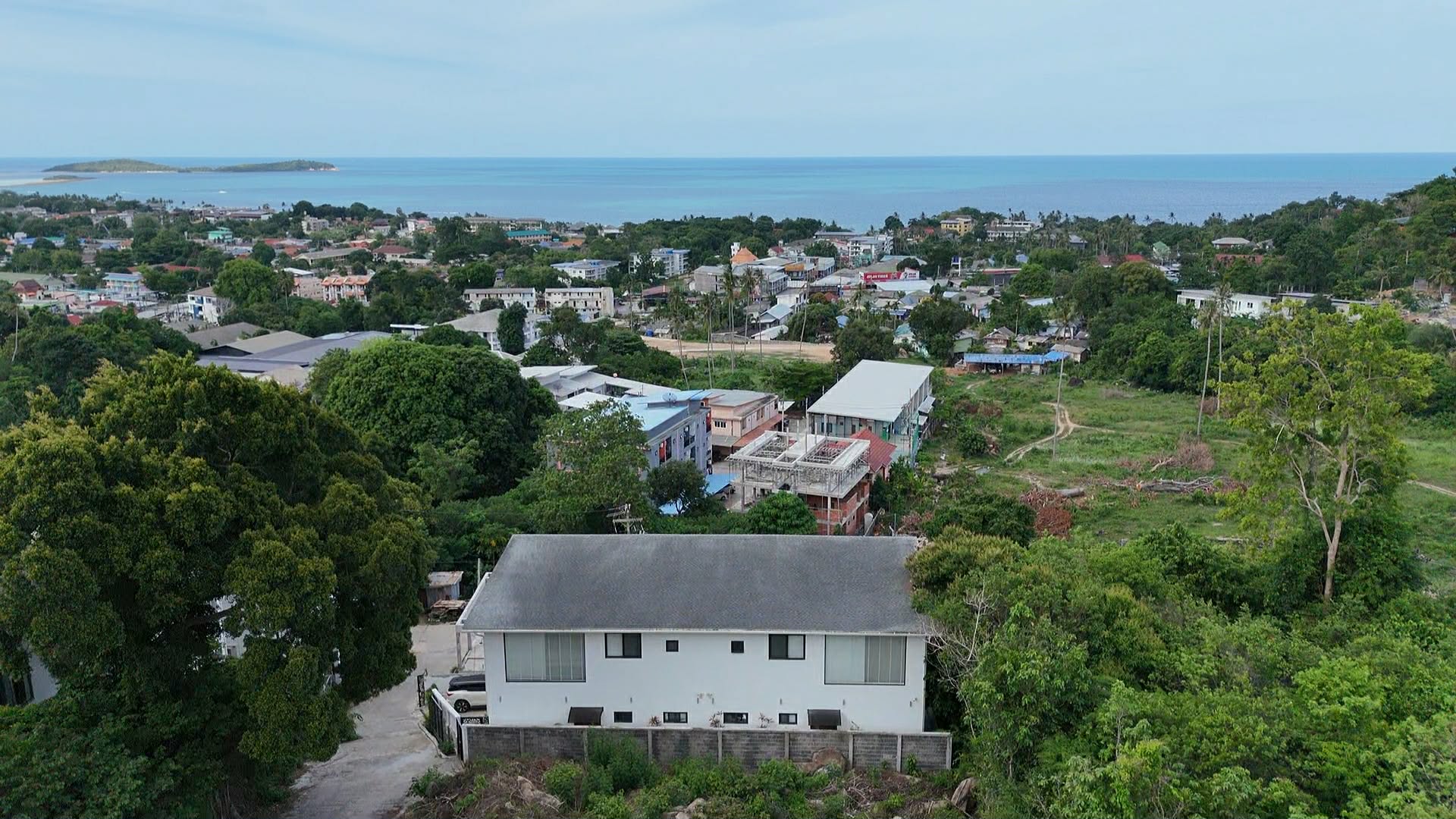 443 sqm, Flat Rectangular Sea-View Plot with Road Access, Chaweng