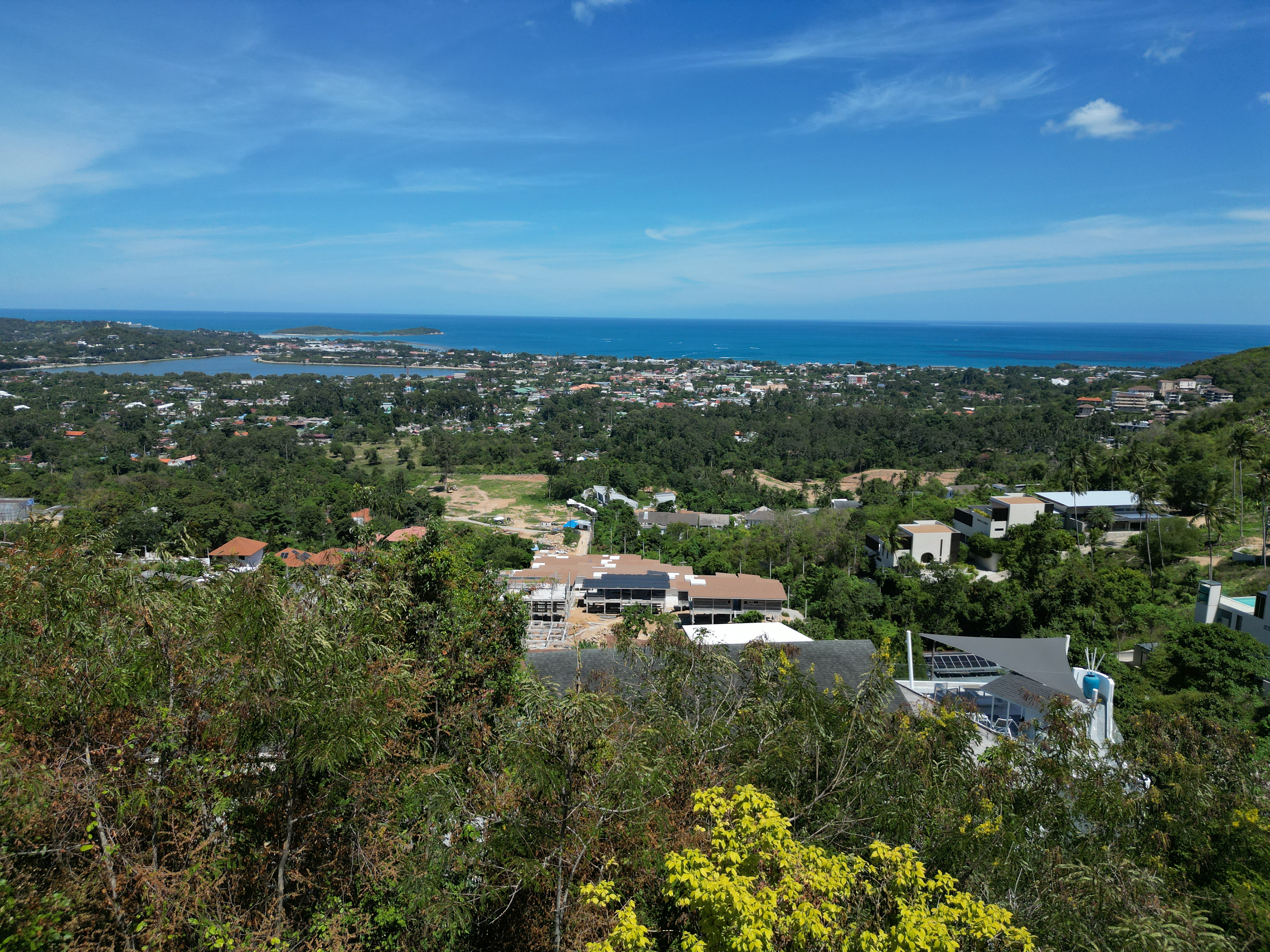 Elevated Chaweng Hillside Plot with 115m Sea-View Frontage