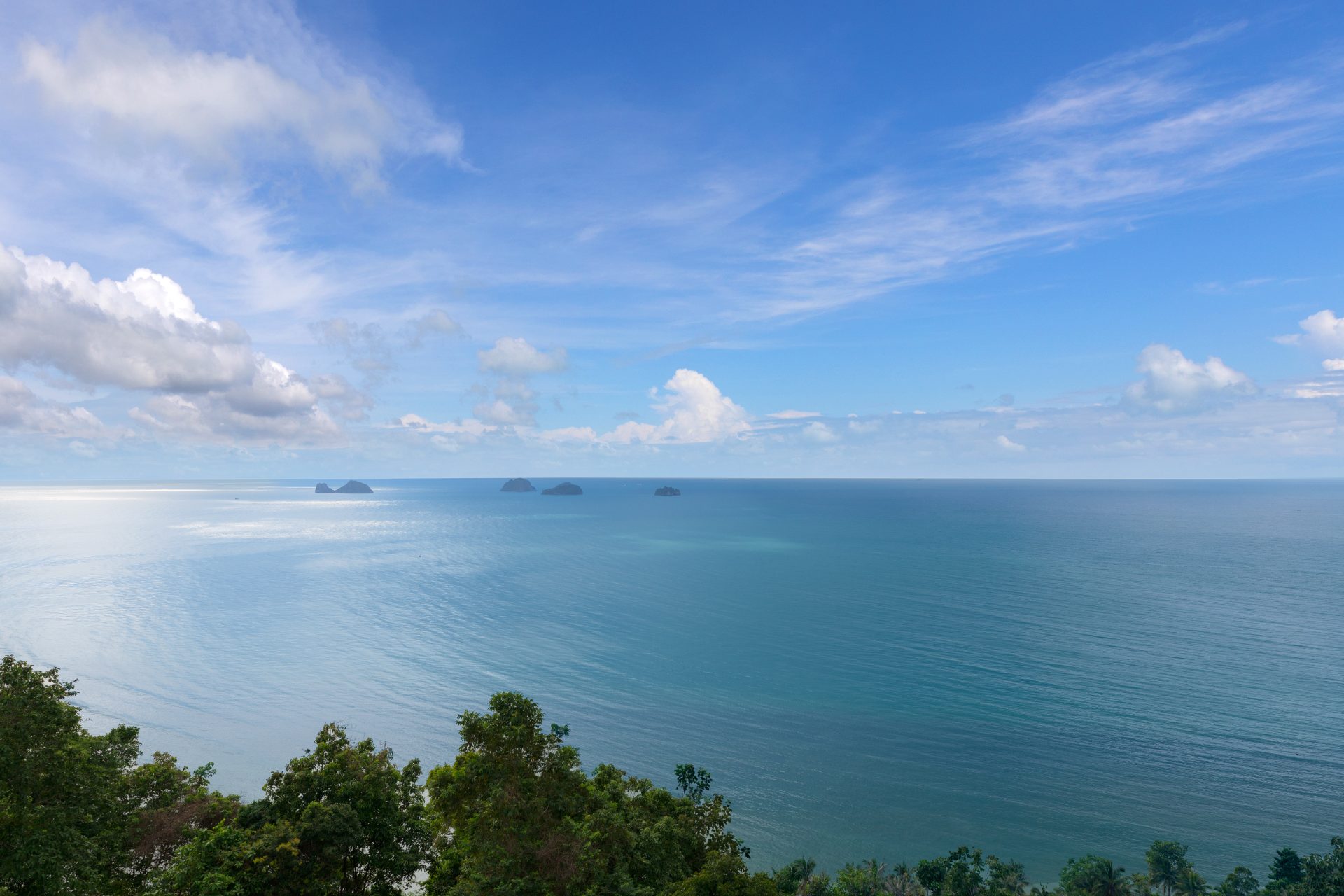 Five-Islands Sea-View Hillside Land with 4-Villa Estate Plan, Taling Ngam