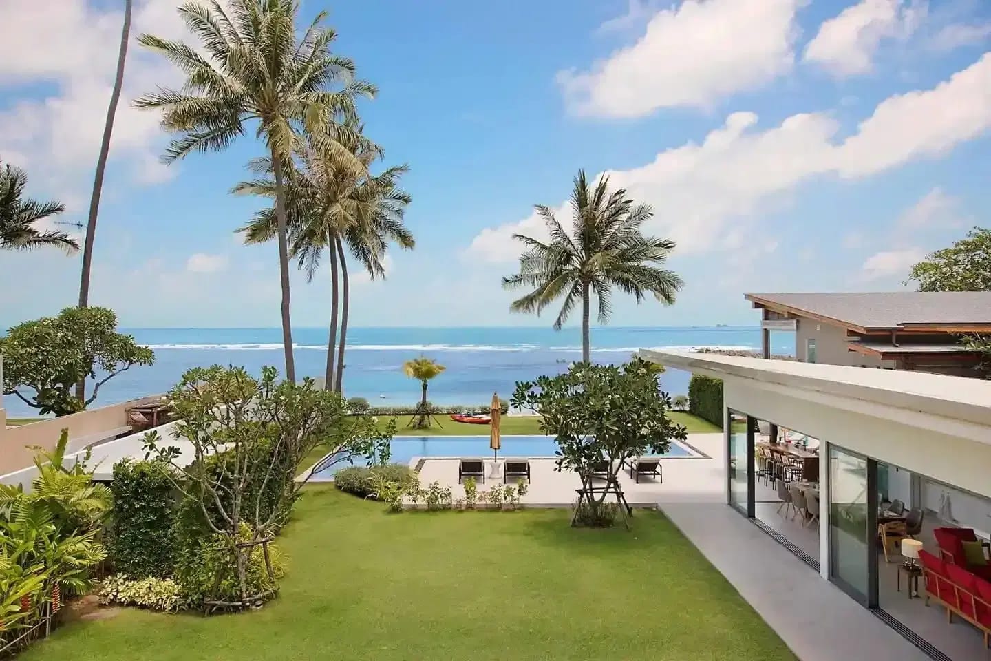 Four-Bedroom Beachfront Pool Villa on Laem Sor's Southern Coast