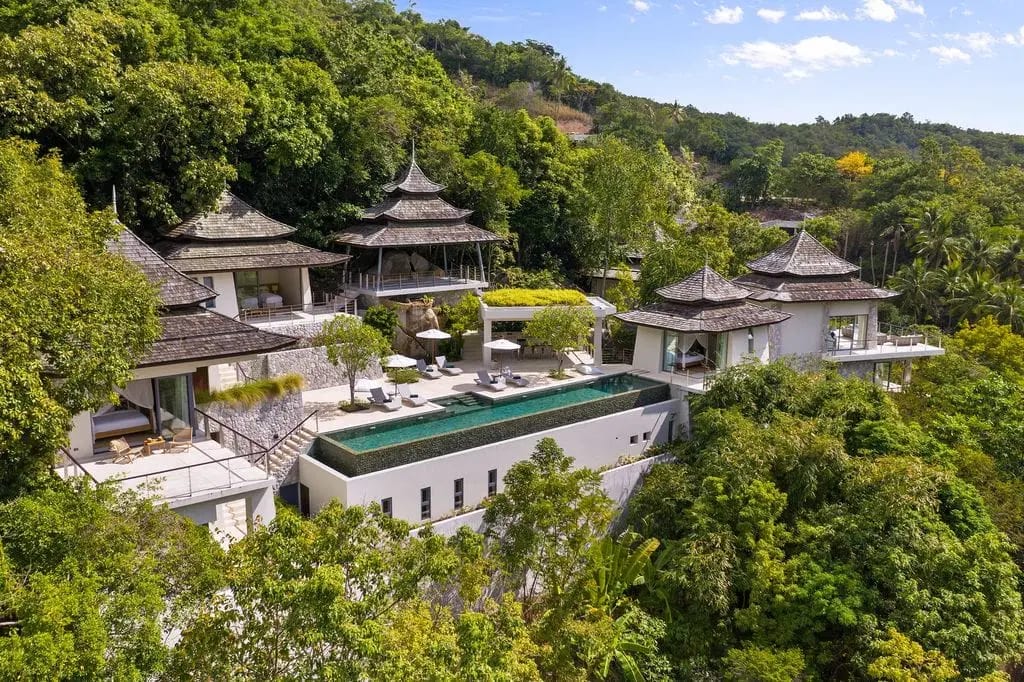 Elevated Six-Bedroom Sea-View Villa with Cinema & Yoga Sala, Thong Krut